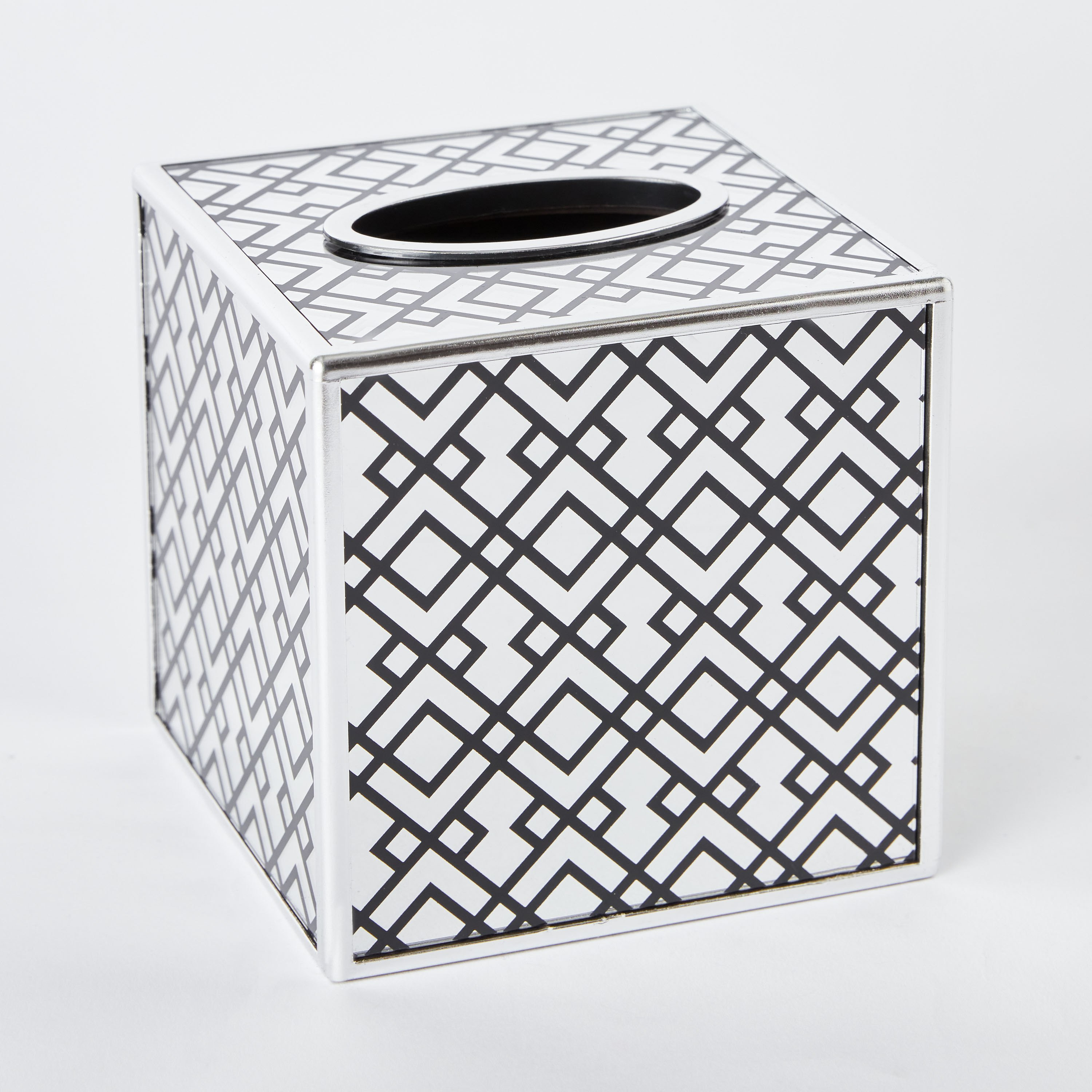 صندوق مناديل زجاج بطبعات وتشطيب ذهبي براق من كارلا - 13.5x13.5x13.5 سم-hbxdecorandfurnishings-homeaccessories-novelties-image-5