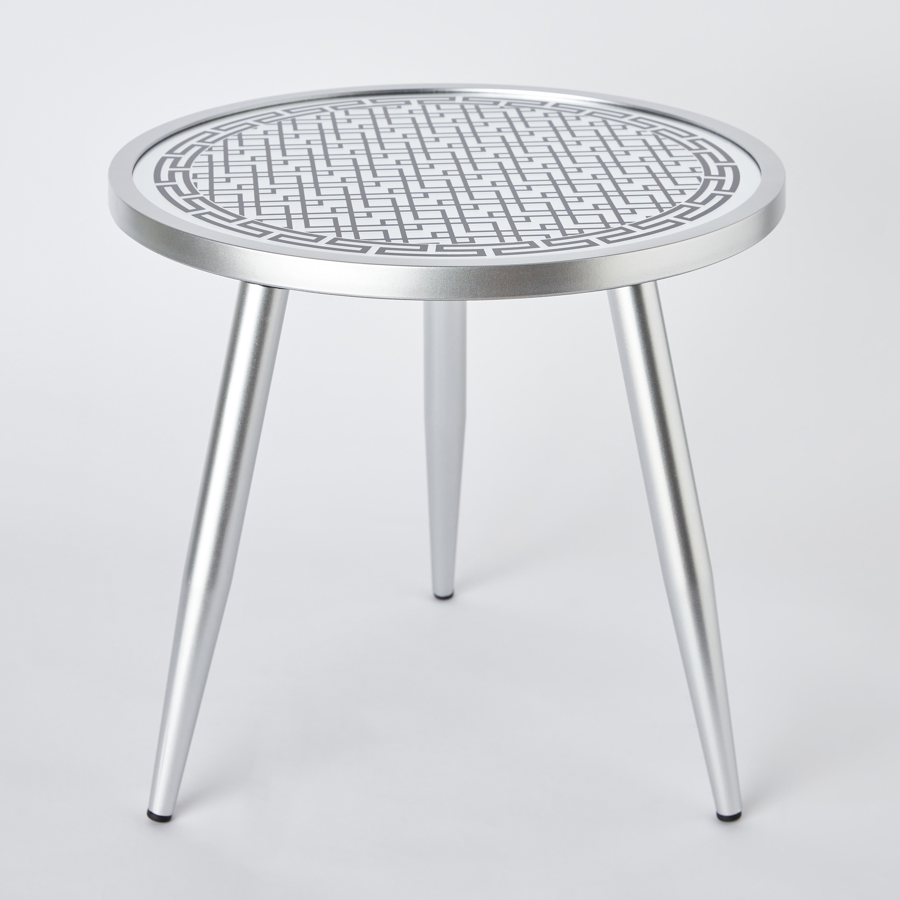 طاولة زينة زجاج بطبعات وتشطيب مشرق من كارلا - 39x39x36 سم-hbxfurniture-livingroom-endtables-image-7