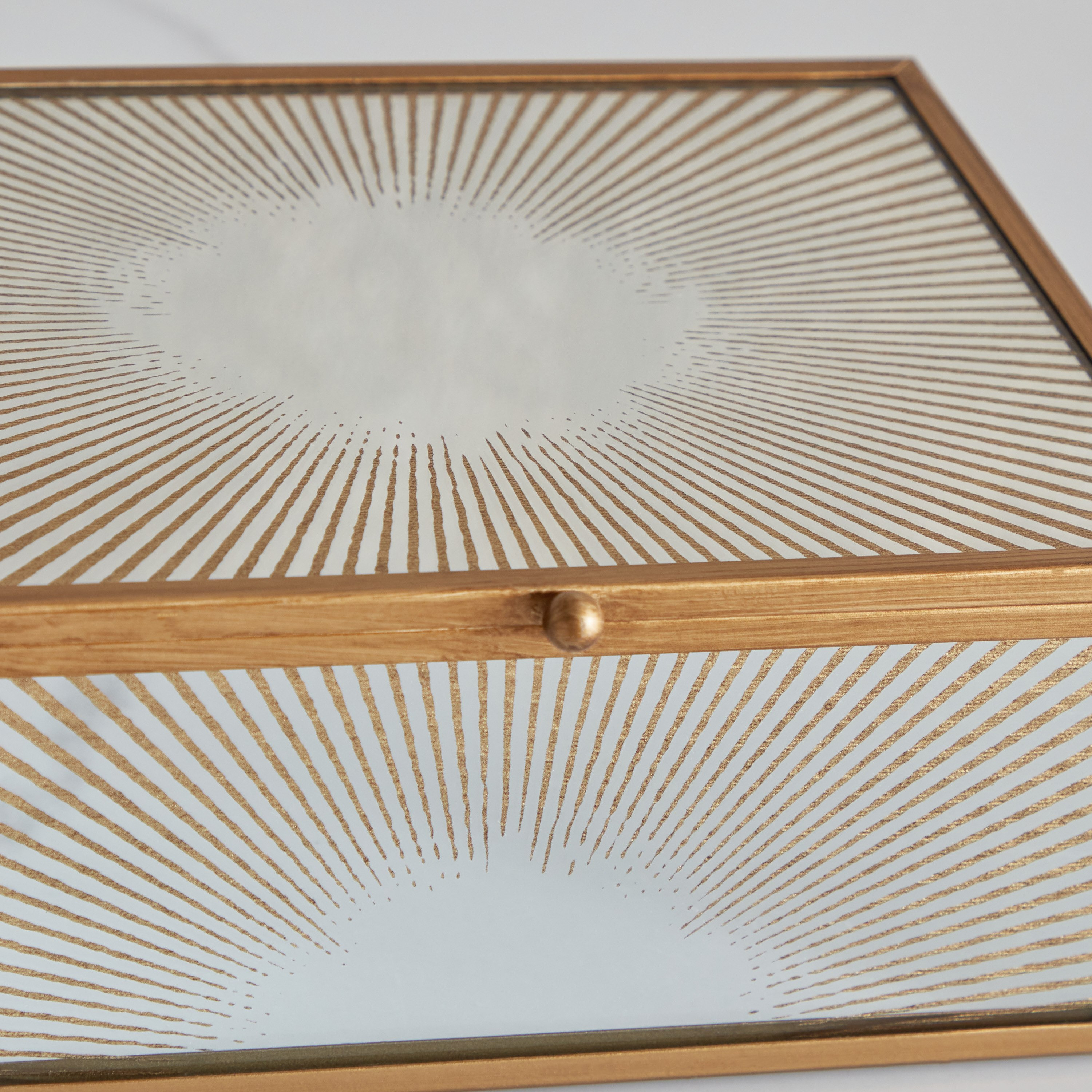 Carla Sunburst Screen Print Glass Trinket Box - 20x16x8 cm-hbxhomeware-homedecor-figurinesandornaments-image-5