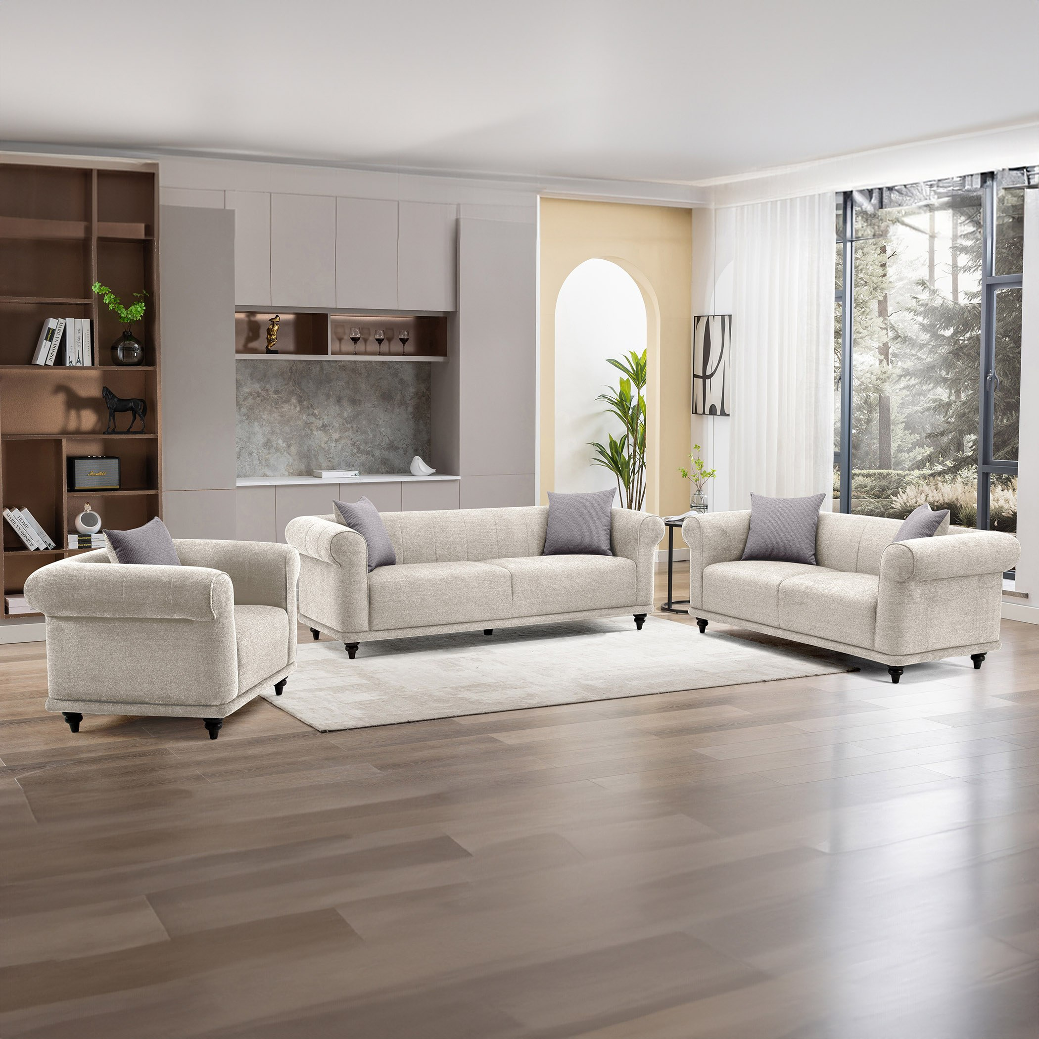 Oshawa 3-Seater Fabric Sofa with 2 Cushions-hbxlivingroom-sofasandarmchairs-sofas-image-9