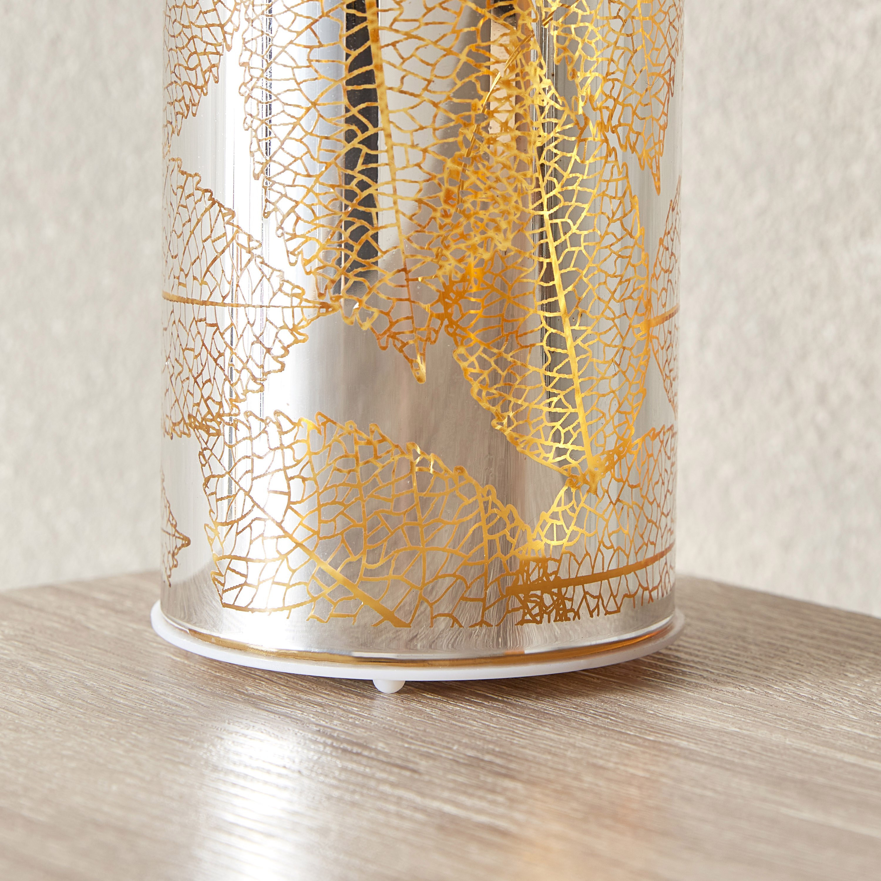 زينة إل إي دي أوراق شجر مفرّغة من النيكل زجاج من براير- 7x7x17 سم-hbxhomeware-homedecor-figurinesandornaments-image-4