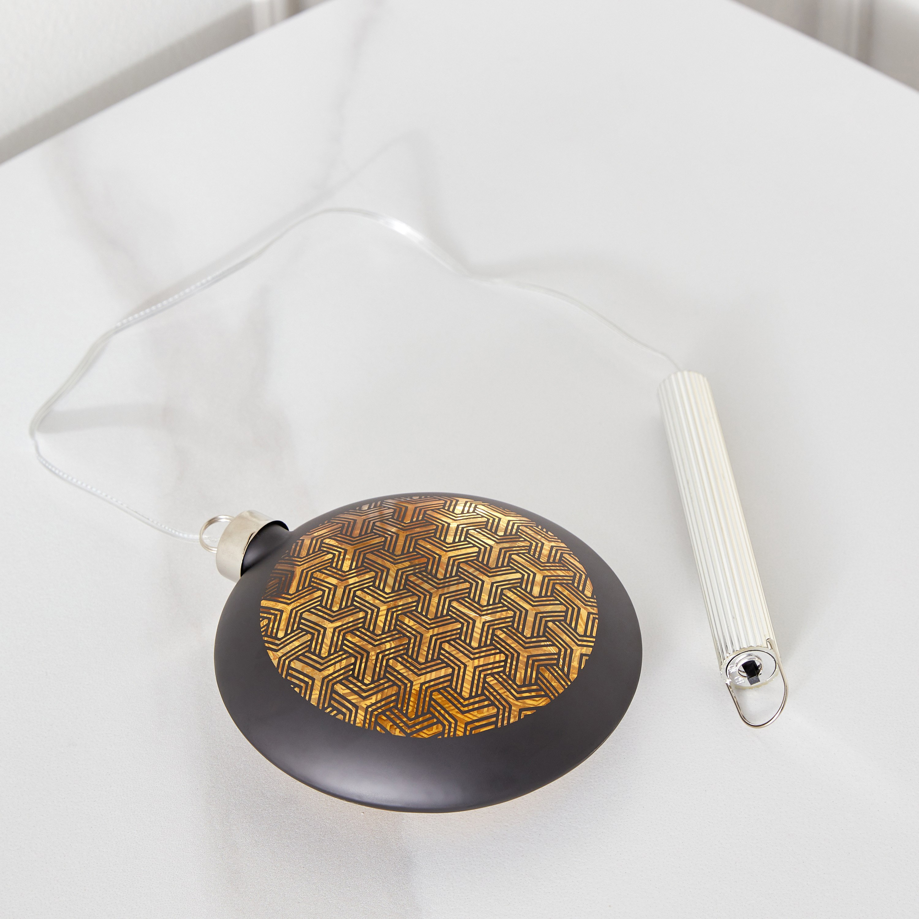 Briar Glass Geo Cutout Round LED Accent - 12x4x13 cm-hbxhomeware-homedecor-figurinesandornaments-image-3