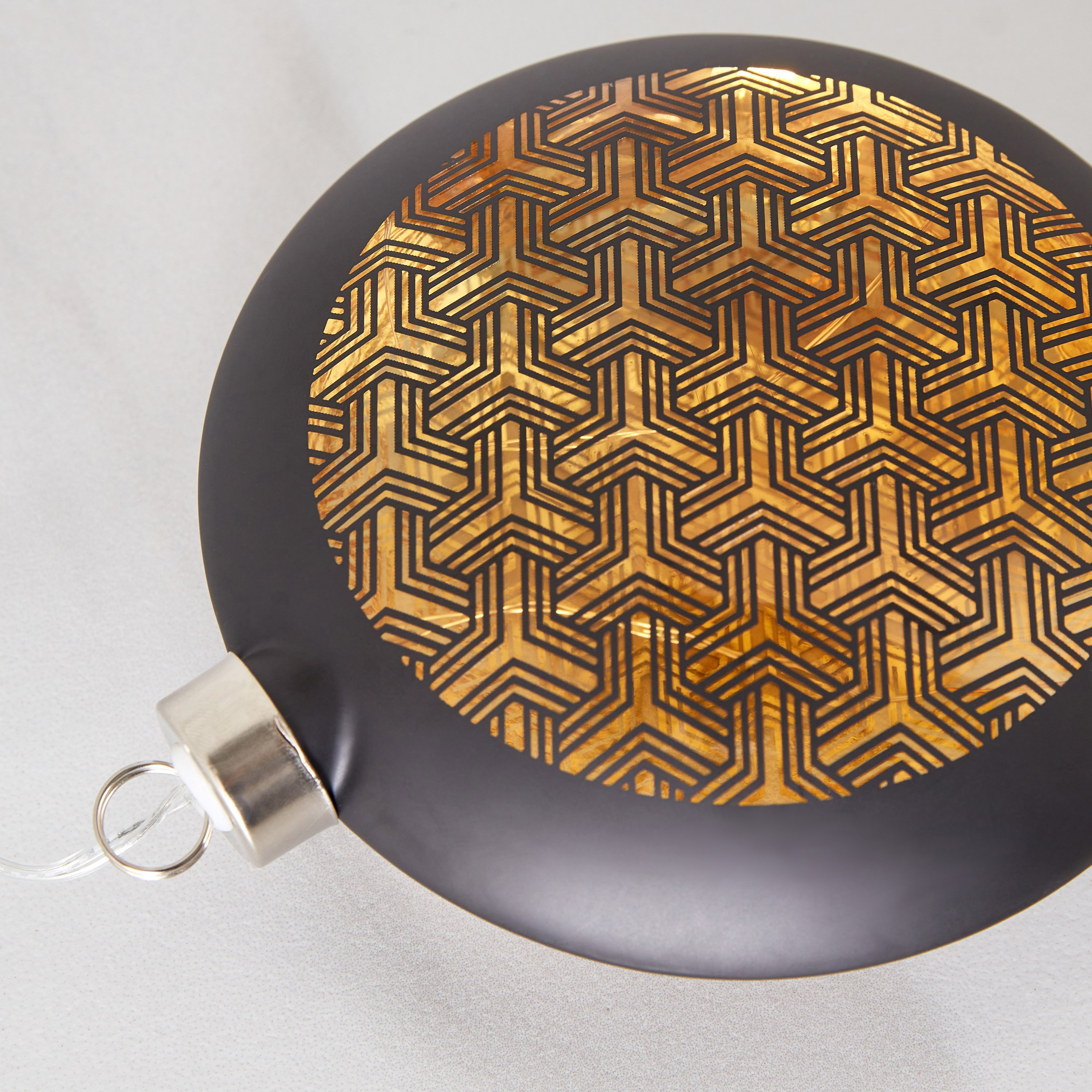 Briar Glass Geo Cutout Round LED Accent - 12x4x13 cm-hbxhomeware-homedecor-figurinesandornaments-image-4