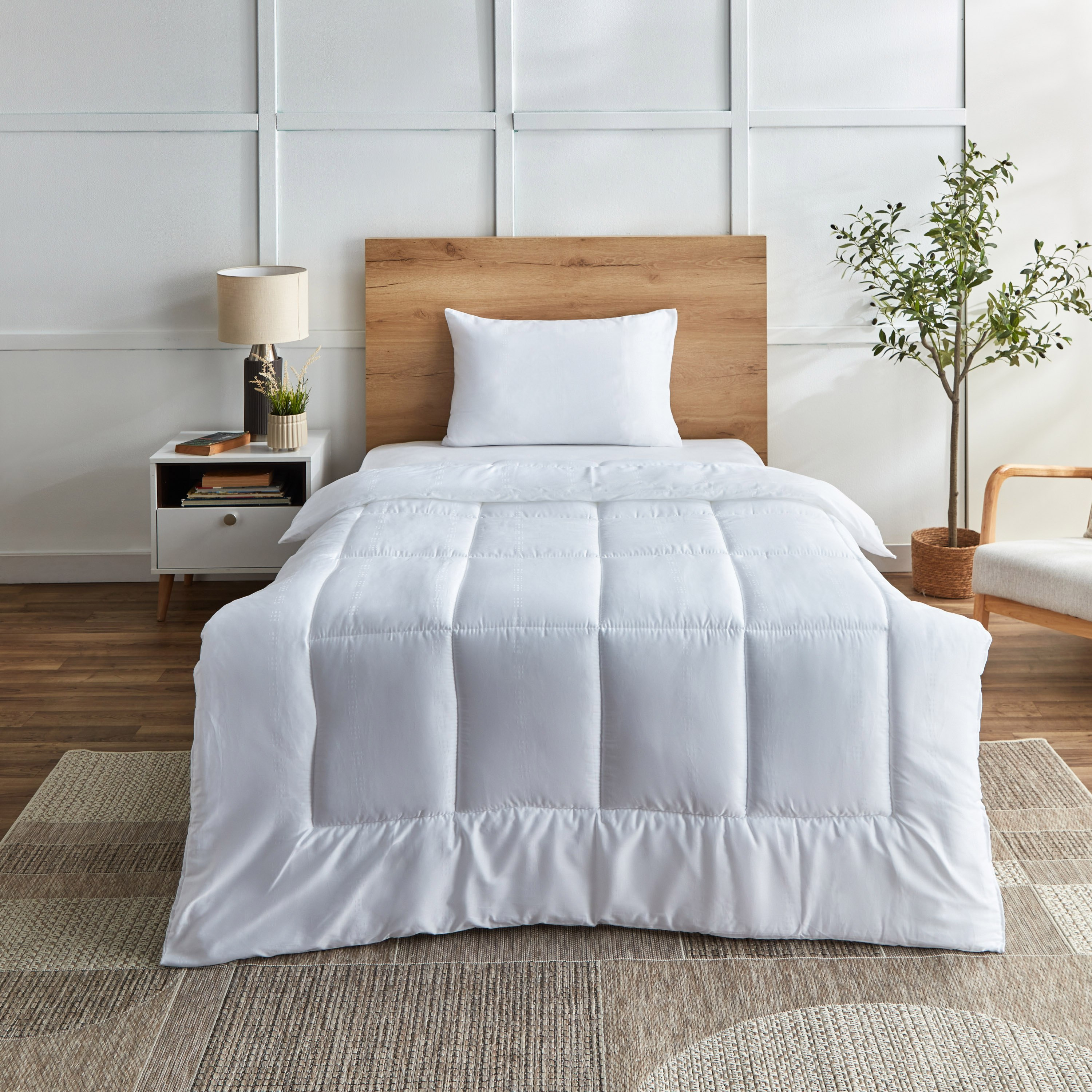 Horten 2-Piece Twin Dobby Satin Comforter Set - 150x220 cm-PROMO_HB_AE_B2G2_011025-image-2