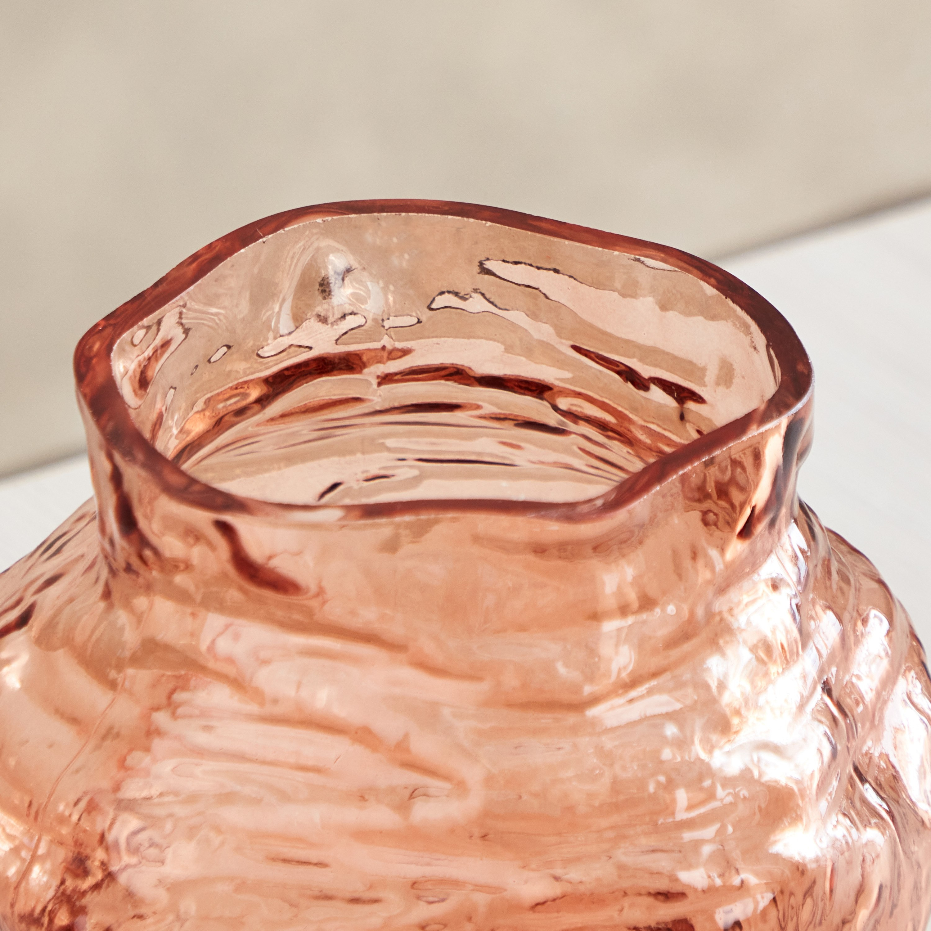 Adro Organic Handmade Amber Glass Vase - 17x17x17 cm-hbxbedroom-decorandaccessories-vases-image-3