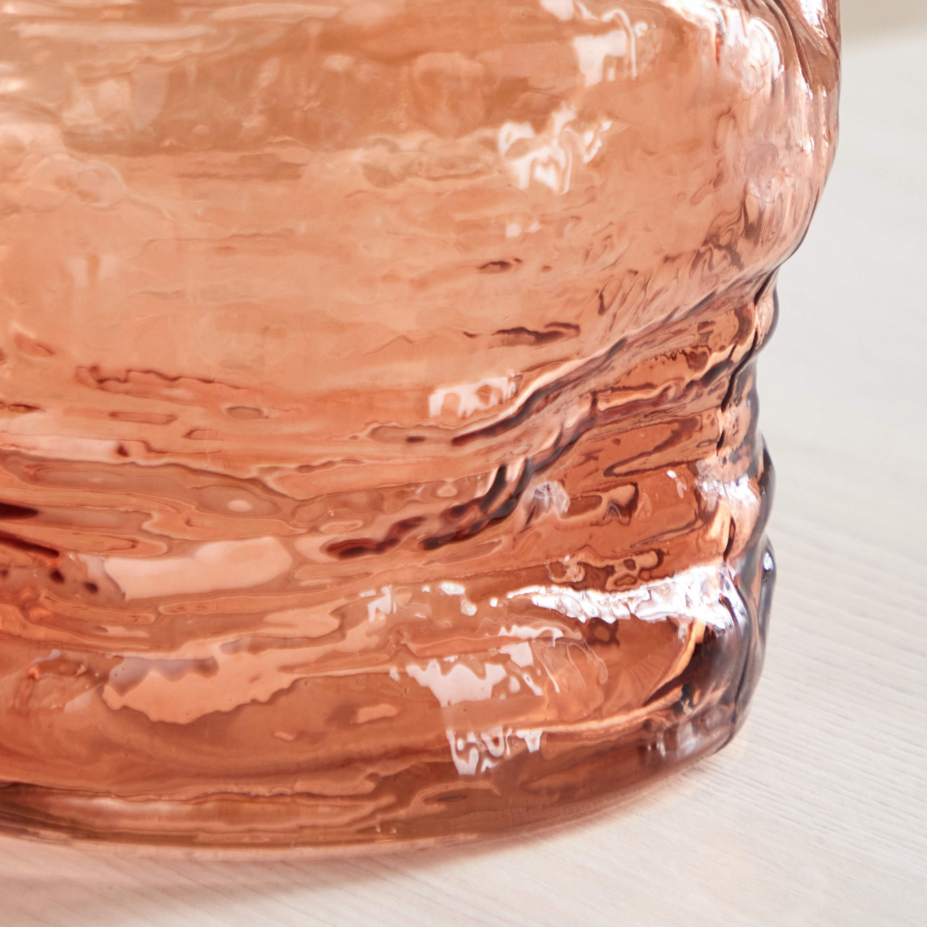 Adro Organic Handmade Amber Glass Vase - 17x17x17 cm-hbxbedroom-decorandaccessories-vases-image-4