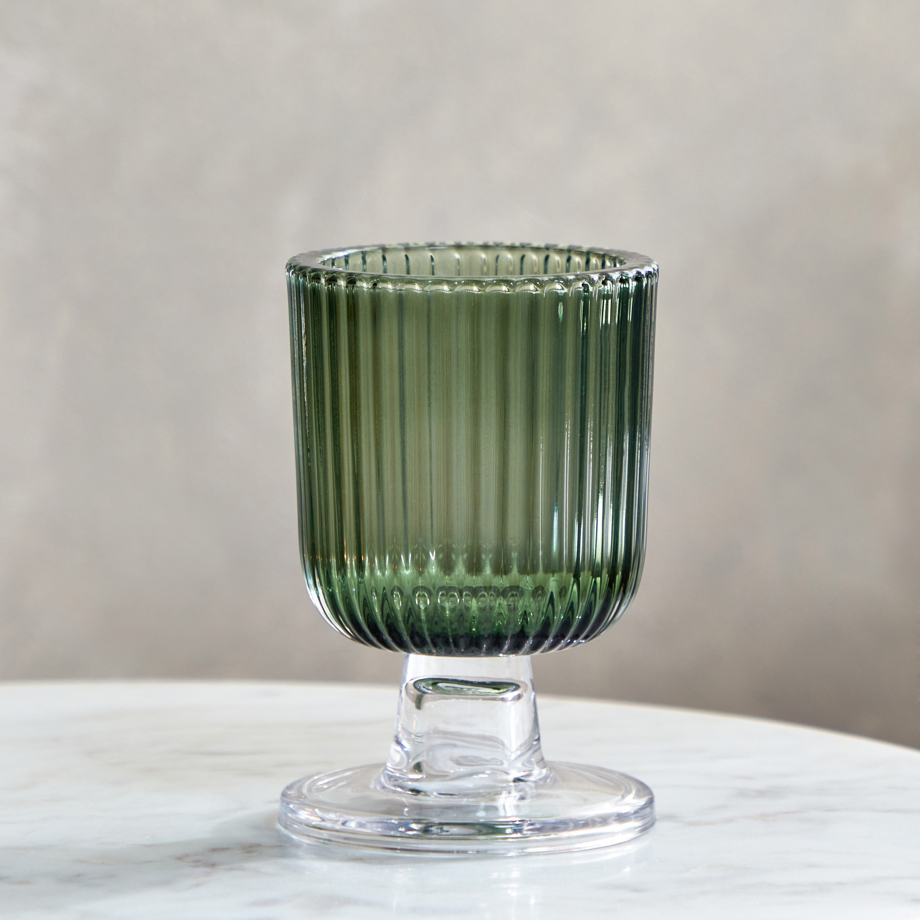حامل شموع صغيرة زجاجي مضلع من بلينكو - 9x15 سم-hbxlivingroom-decorandaccessories-candleholders-image-3