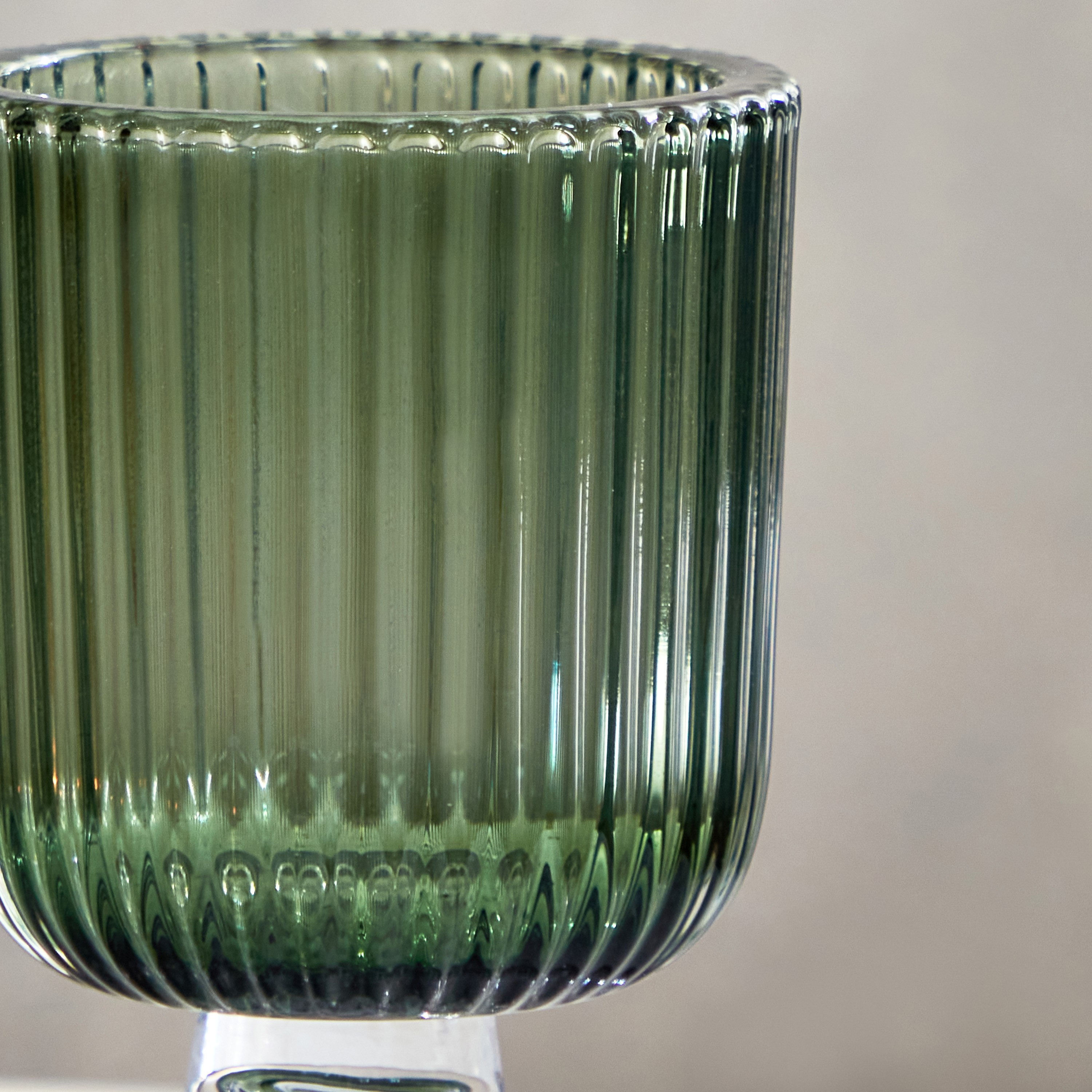 حامل شموع صغيرة زجاجي مضلع من بلينكو - 9x15 سم-hbxlivingroom-decorandaccessories-candleholders-image-4