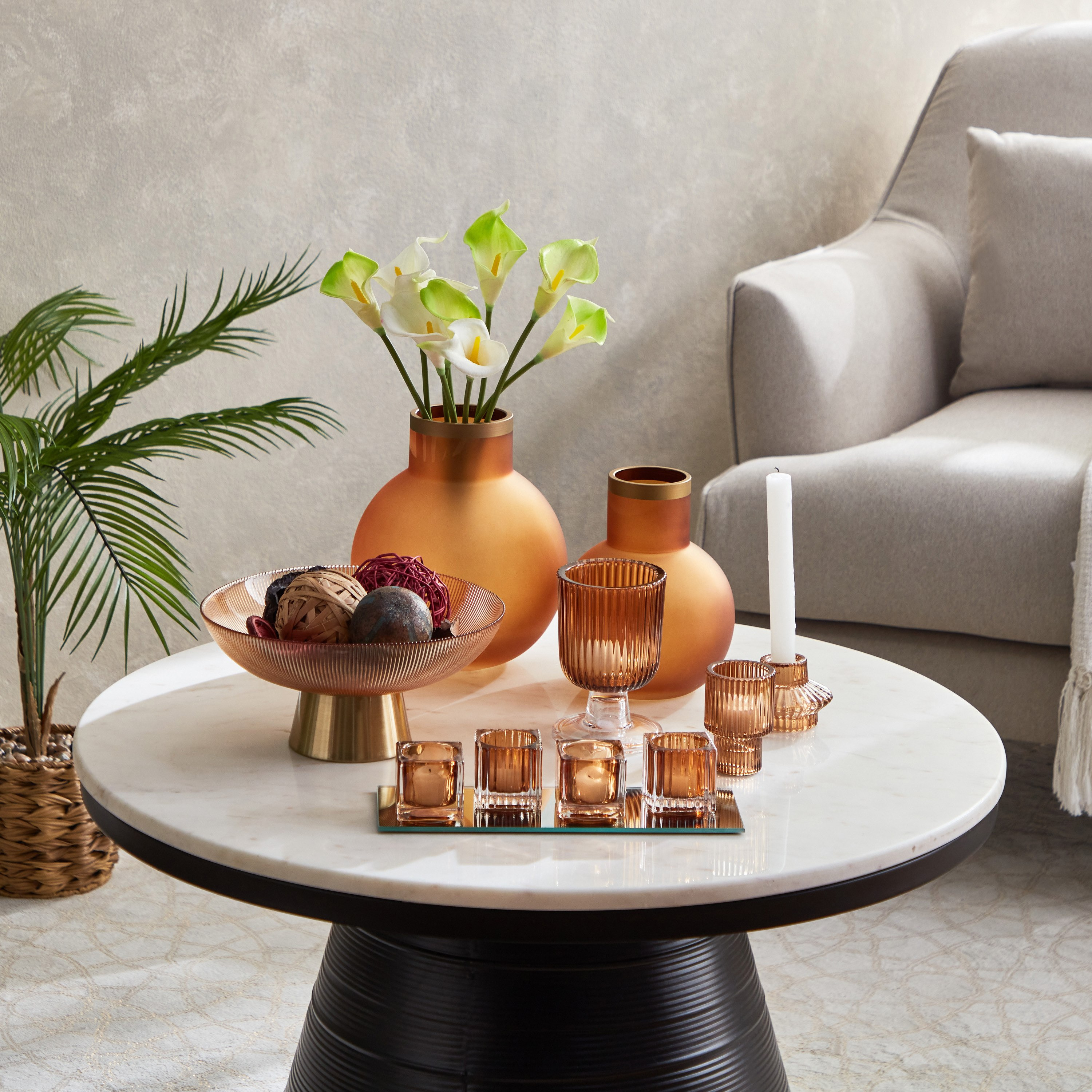 مزهرية زجاج معتمة من بلينكو - 14.5x18.5 سم-hbxbedroom-decorandaccessories-vases-image-5