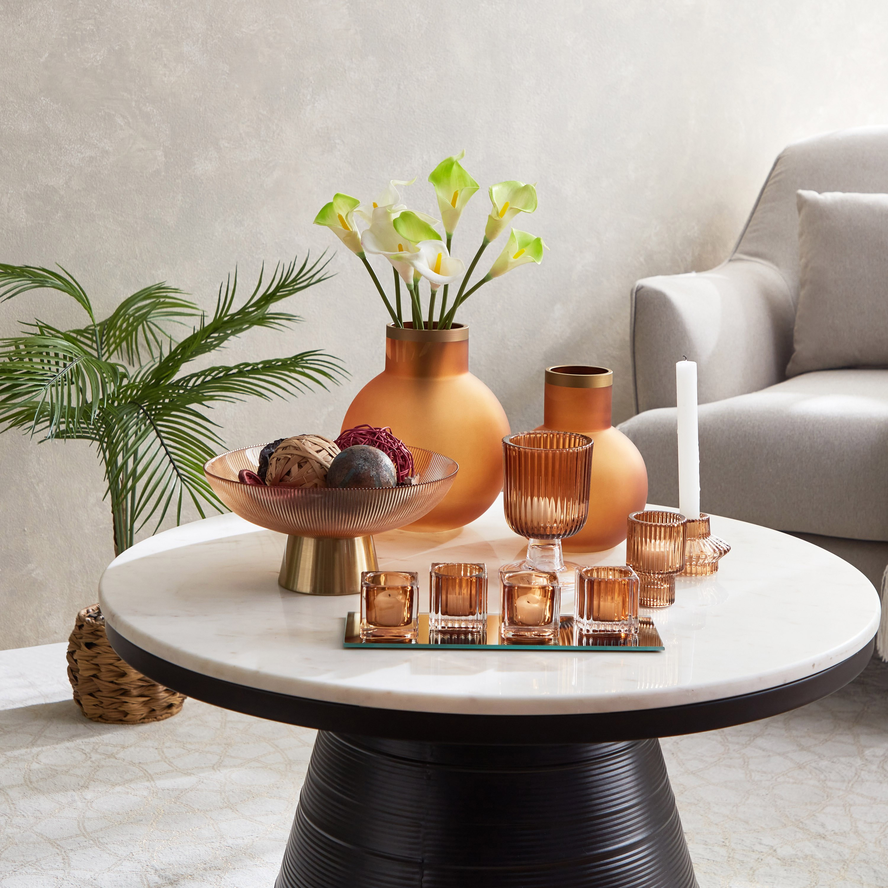 مزهرية زجاج معتمة من بلينكو - 18.5x22 سم-hbxbedroom-decorandaccessories-vases-image-5