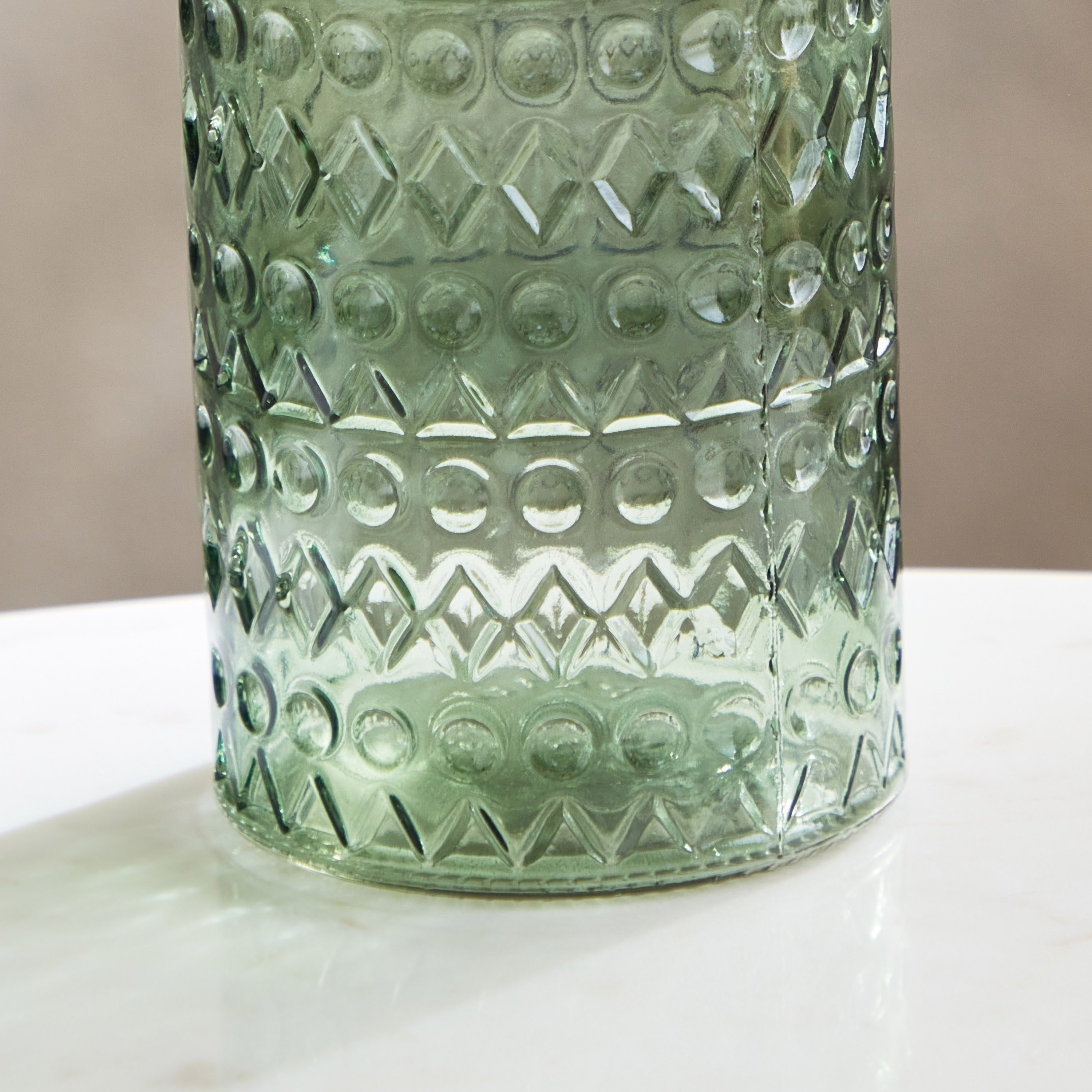 مزهرية زجاج مرشوشة على شكل قارورة من بلينكو - 10x30 سم-hbxbedroom-decorandaccessories-vases-image-4