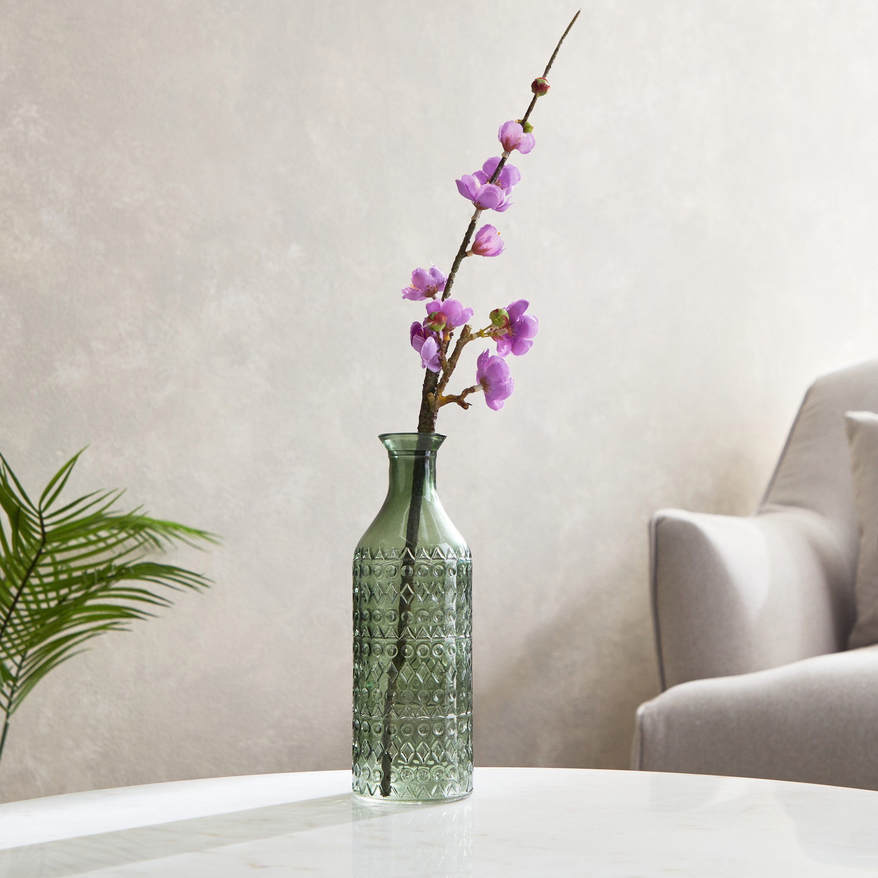 مزهرية زجاج مرشوشة على شكل قارورة من بلينكو - 7.3x23 سم-hbxbedroom-decorandaccessories-vases-image-1