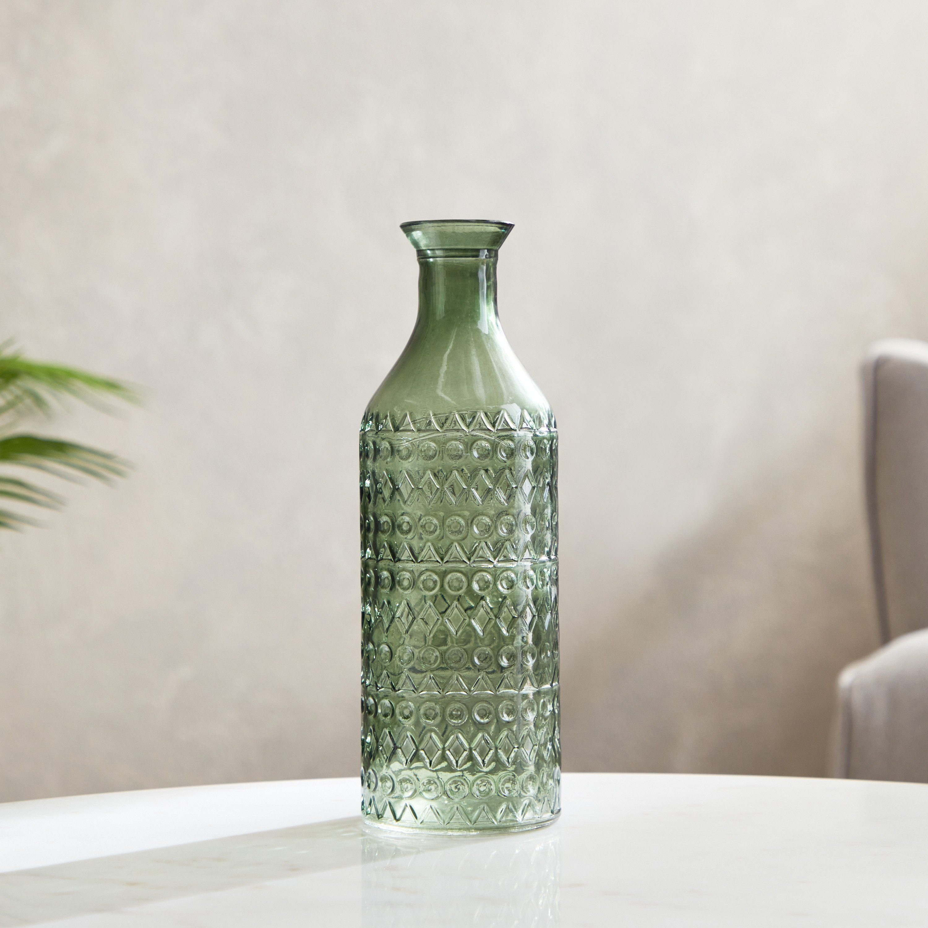 مزهرية زجاج مرشوشة على شكل قارورة من بلينكو - 7.3x23 سم-hbxbedroom-decorandaccessories-vases-image-2
