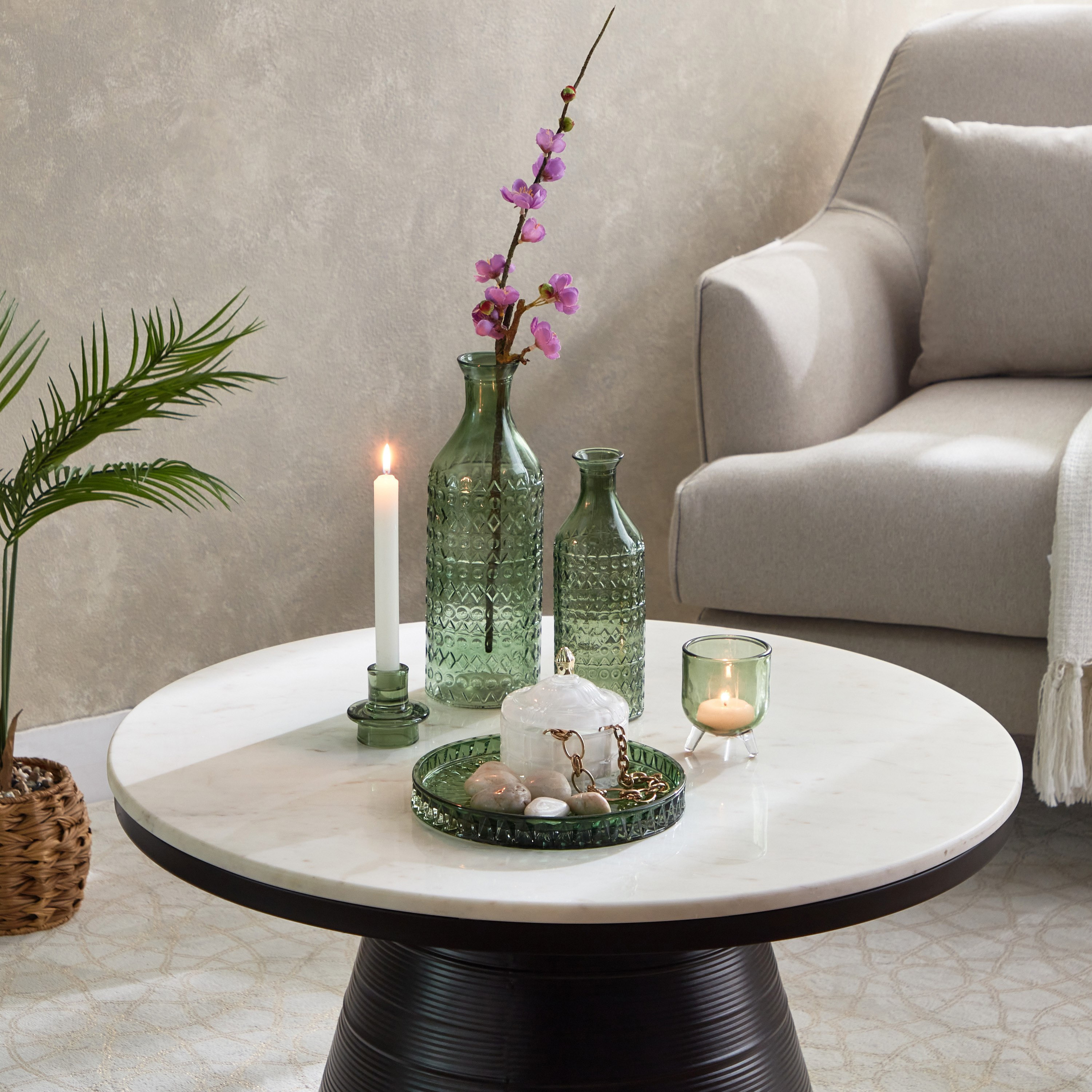 مزهرية زجاج مرشوشة على شكل قارورة من بلينكو - 7.3x23 سم-hbxbedroom-decorandaccessories-vases-image-5