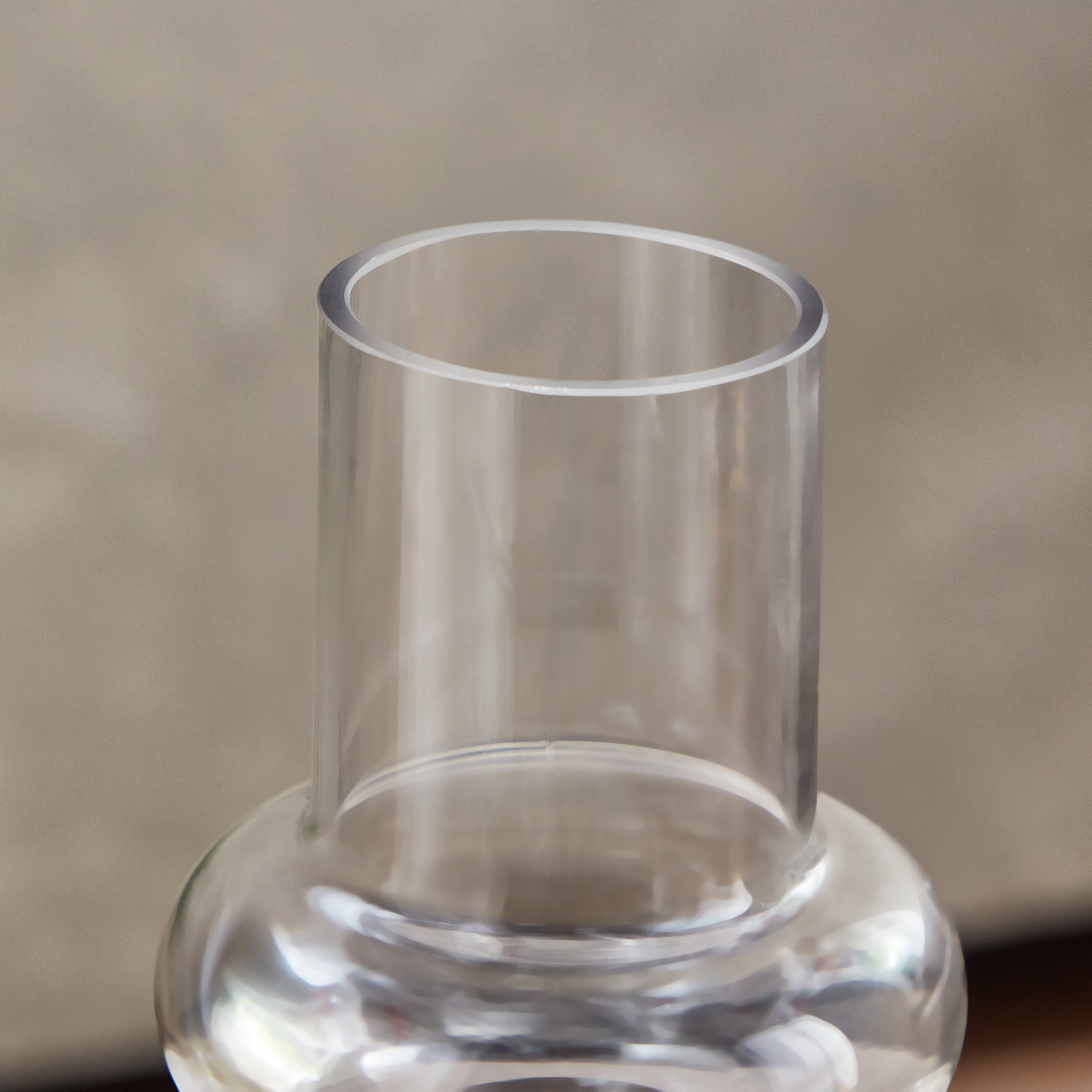 Blenko Semi Nickel Finish Glass Vase - 10x23 cm-hbxbedroom-decorandaccessories-vases-image-3