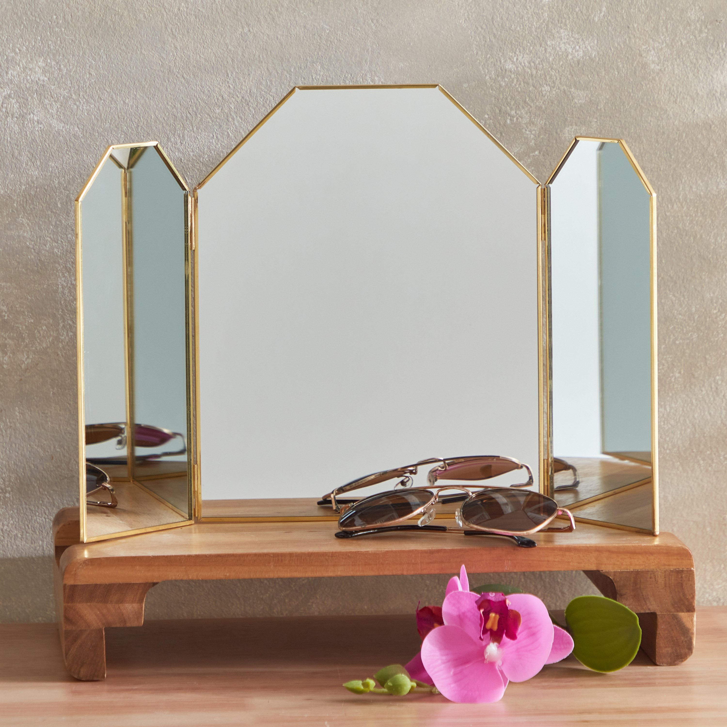 مرآة زجاجية معدنية من بلينكو - 20x25 سم-hbxhomeware-hbxdecorandfurnishings-image-1