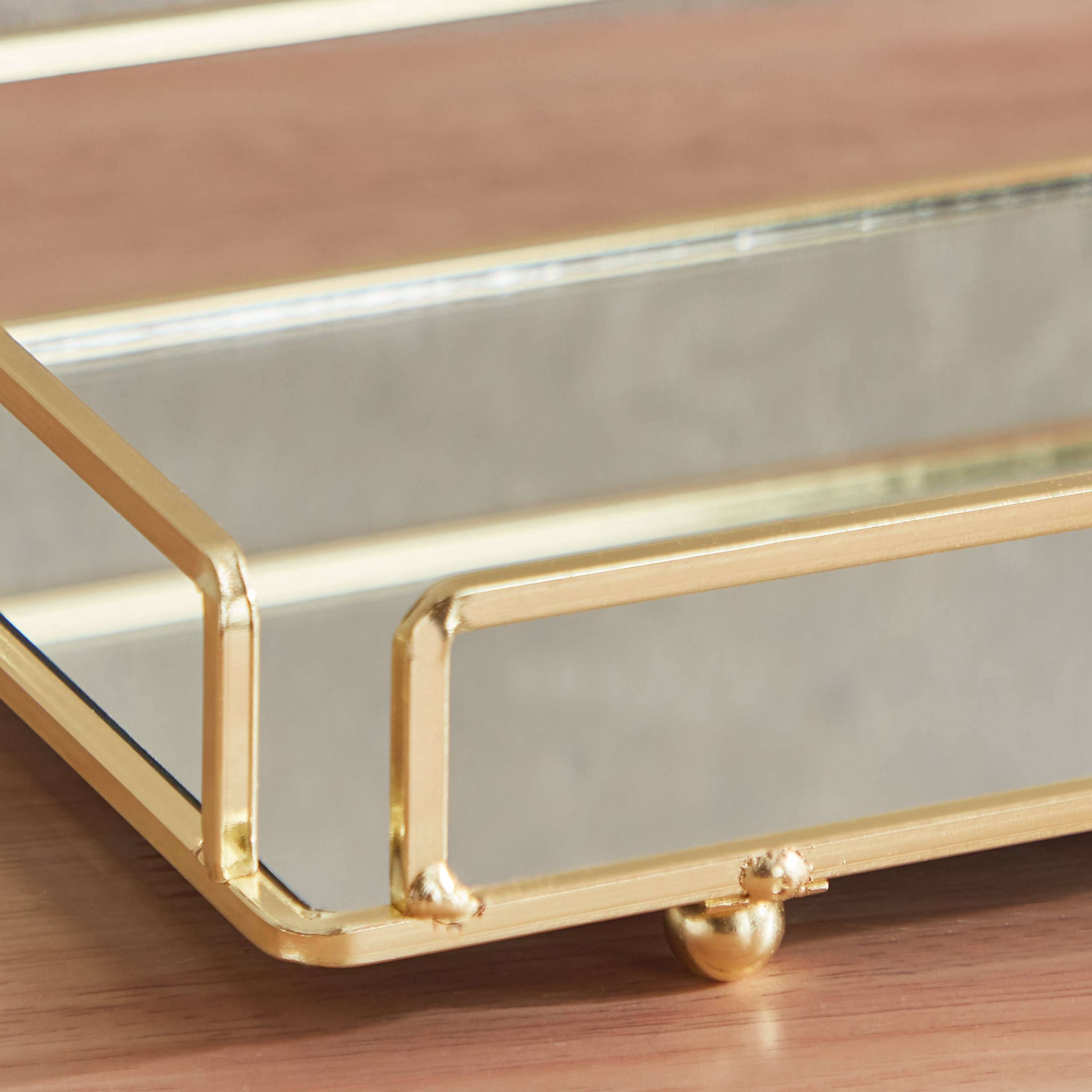 Blenko Glass Tray with Metal Handles - 34x16x4 cm-hbxhomeware-hbxdecorandfurnishings-image-3