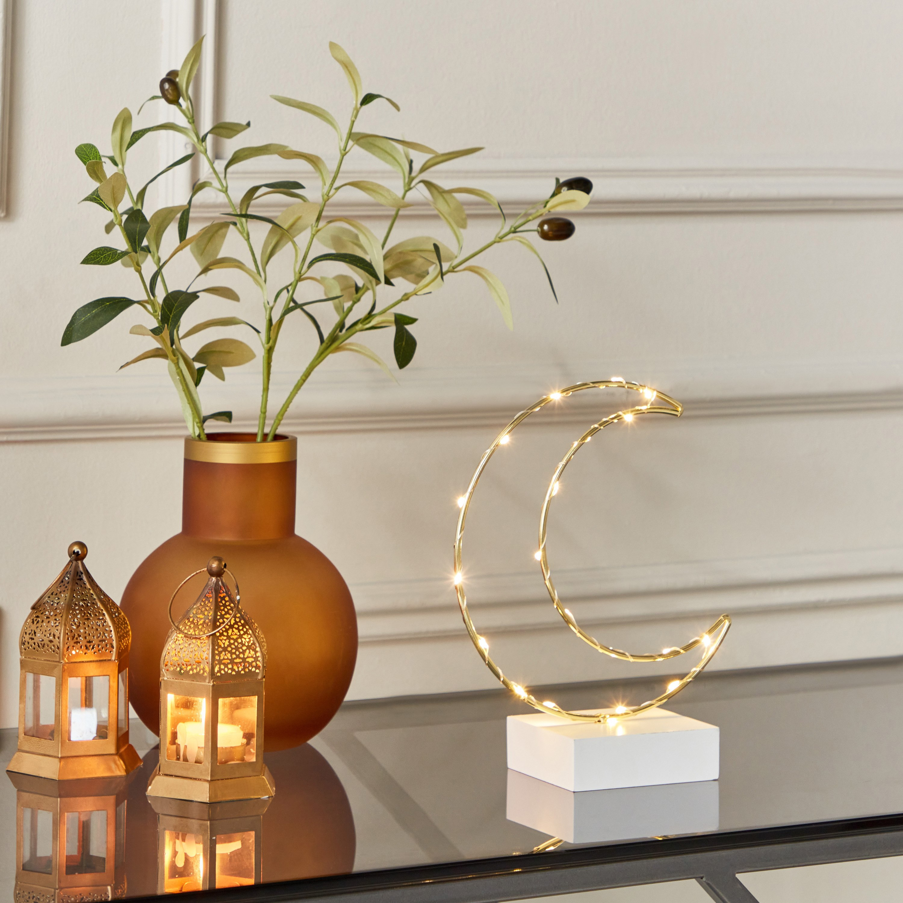 قمر لسطح الطاولة بضوء إل إي دي من بلينكو - 20x8x25 سم-hbxhomeware-homedecor-figurinesandornaments-image-4