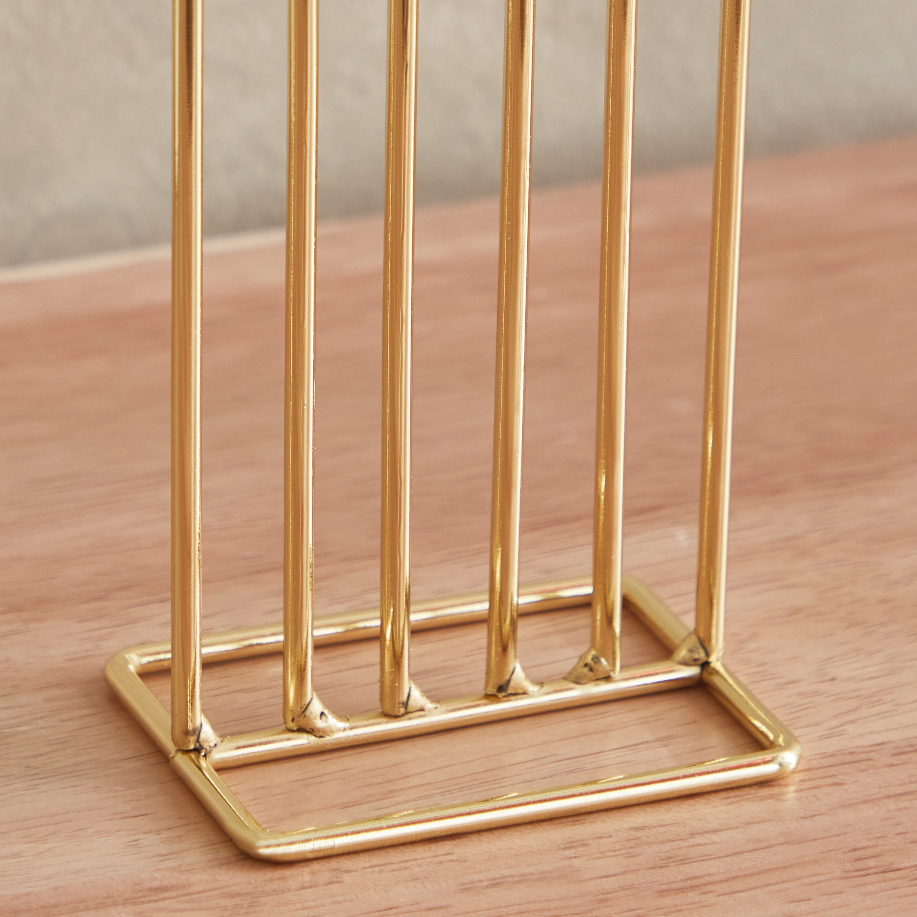 حامل شموع معدن مضلع بسطح زجاجي من بلينكو - 7.8x6x22.8 سم-hbxlivingroom-decorandaccessories-candleholders-image-4