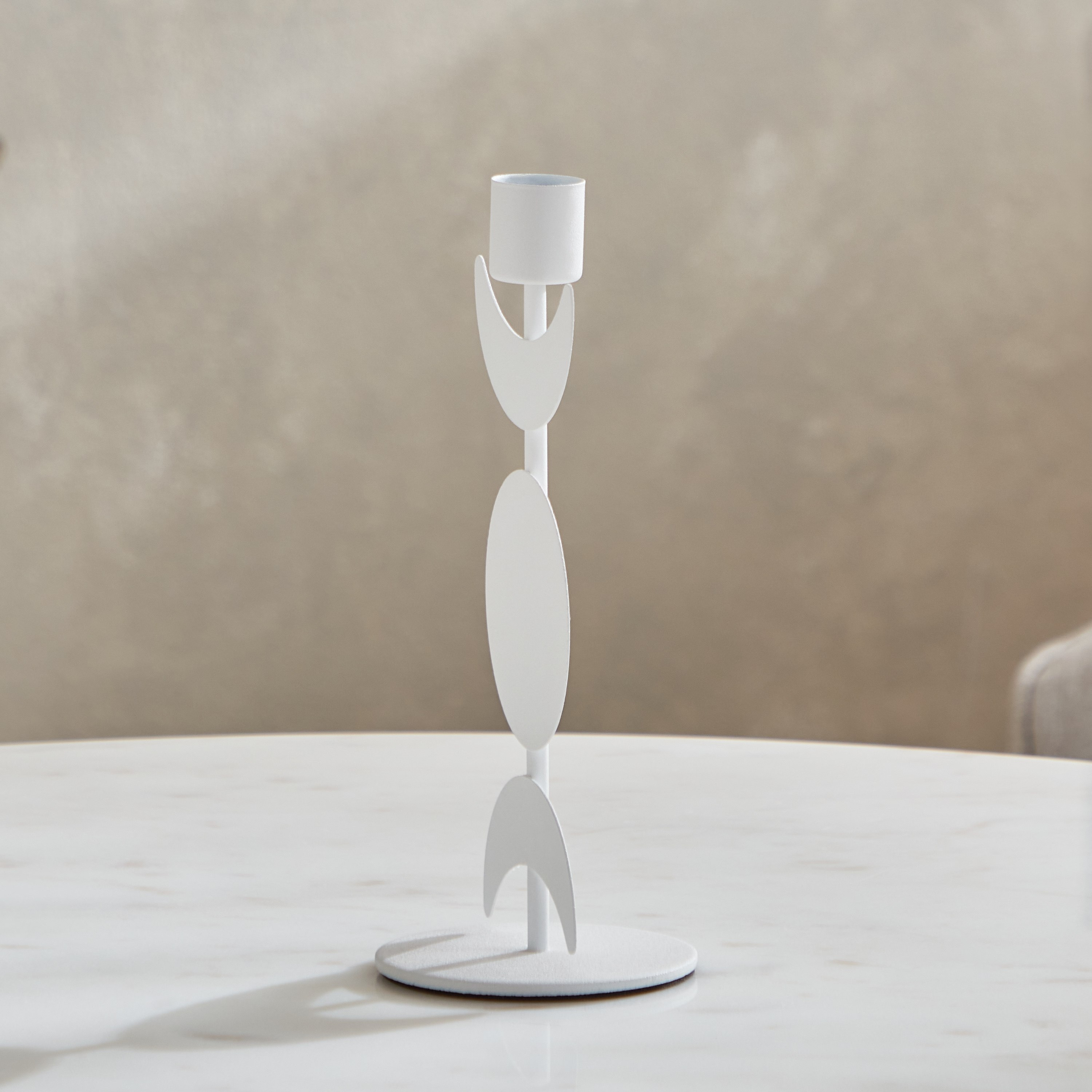 حامل شموع معدن على شكل نصف قمر من بلينكو- 8x20 سم-hbxlivingroom-decorandaccessories-candleholders-image-3
