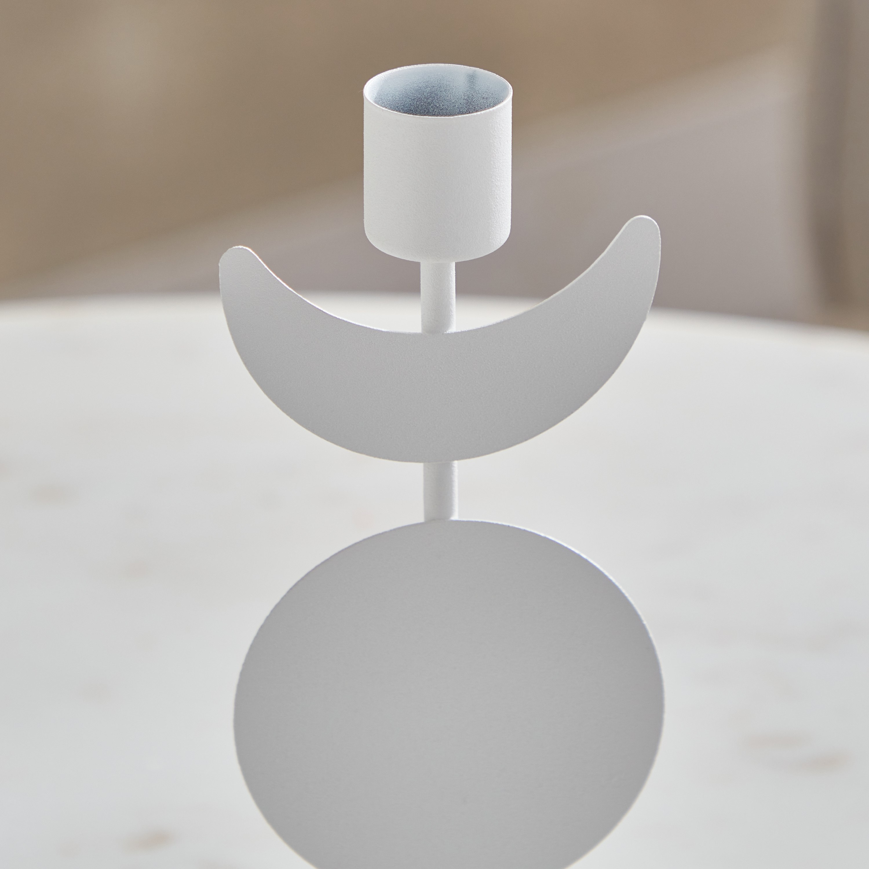 حامل شموع معدن على شكل نصف قمر من بلينكو- 8x20 سم-hbxlivingroom-decorandaccessories-candleholders-image-4