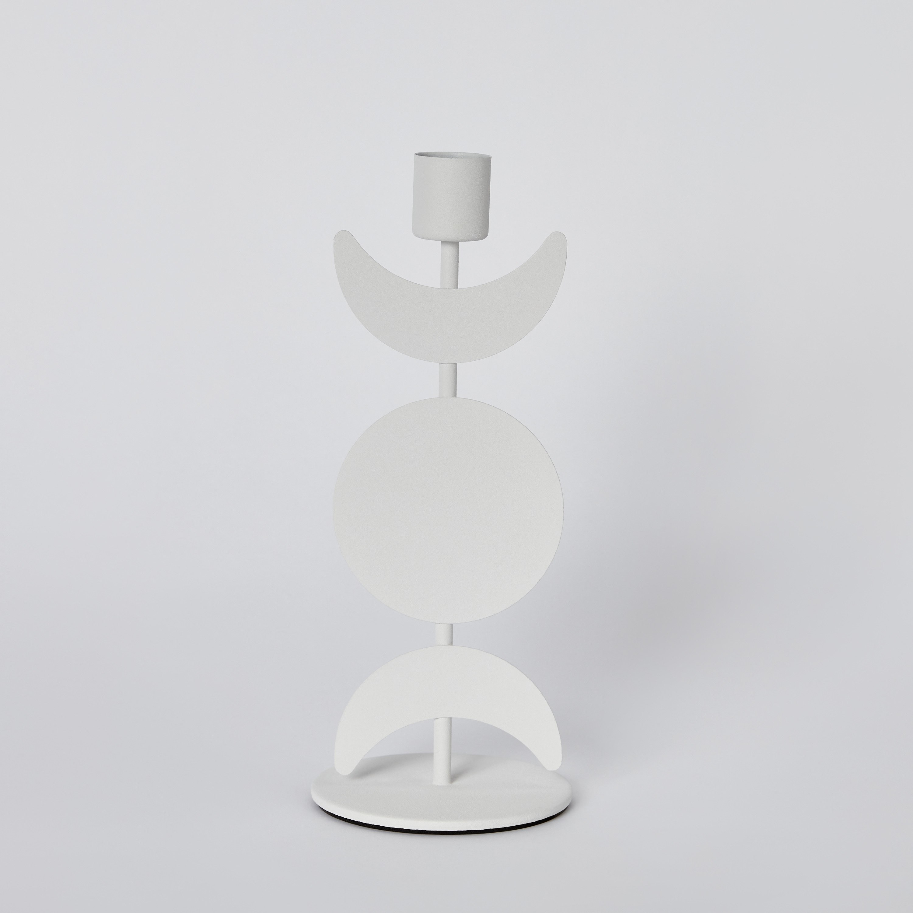 حامل شموع معدن على شكل نصف قمر من بلينكو- 8x20 سم-hbxlivingroom-decorandaccessories-candleholders-image-7