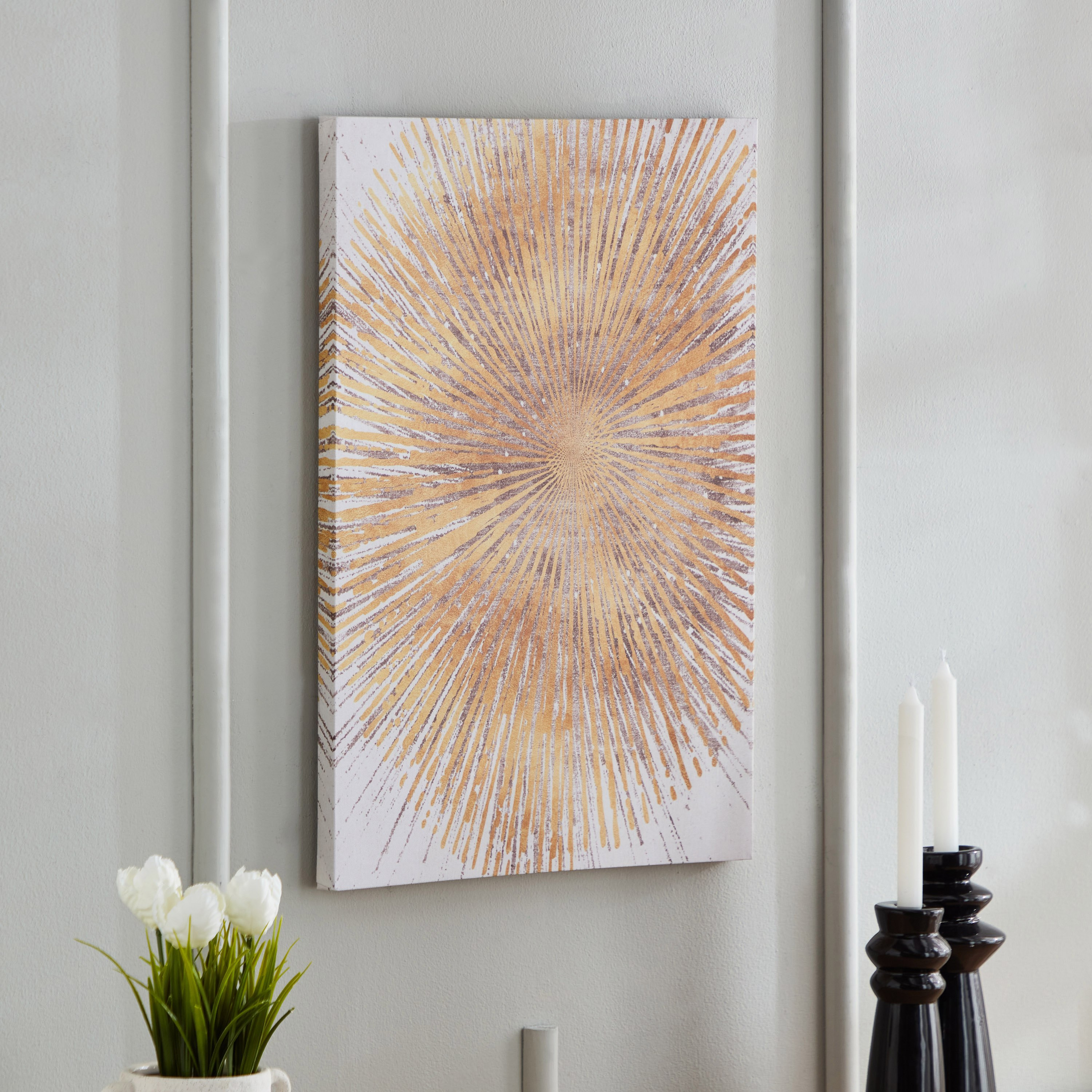 زينة حائط كانفاس بطبعات من أيكا - 40x60x2.5 سم-hbxhomeware-hbxdecorandfurnishings-image-1