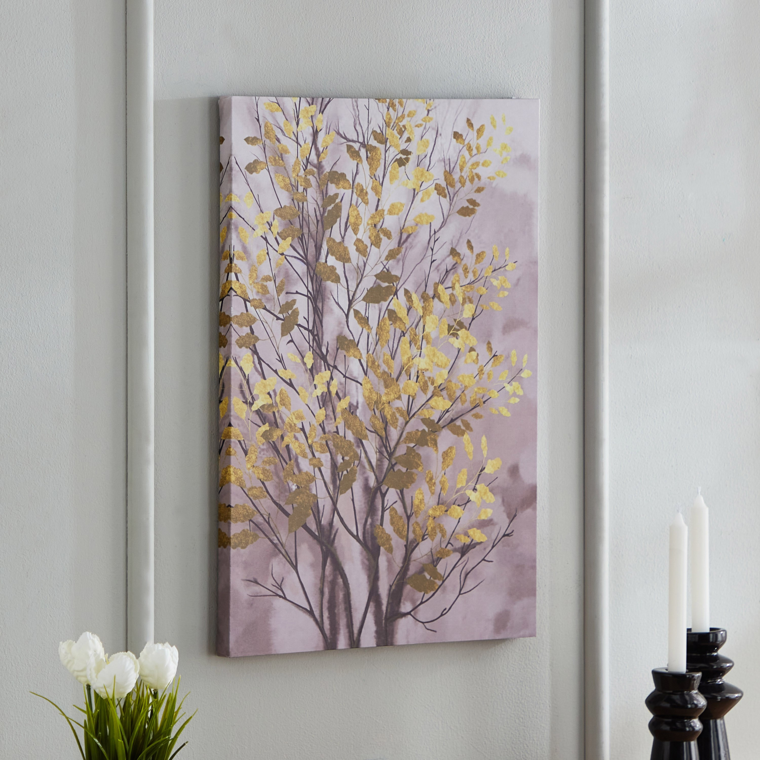 زينة حائط كانفاس بطبعات من أيكا - 40x60x2.5 سم-hbxhomeware-hbxdecorandfurnishings-image-1
