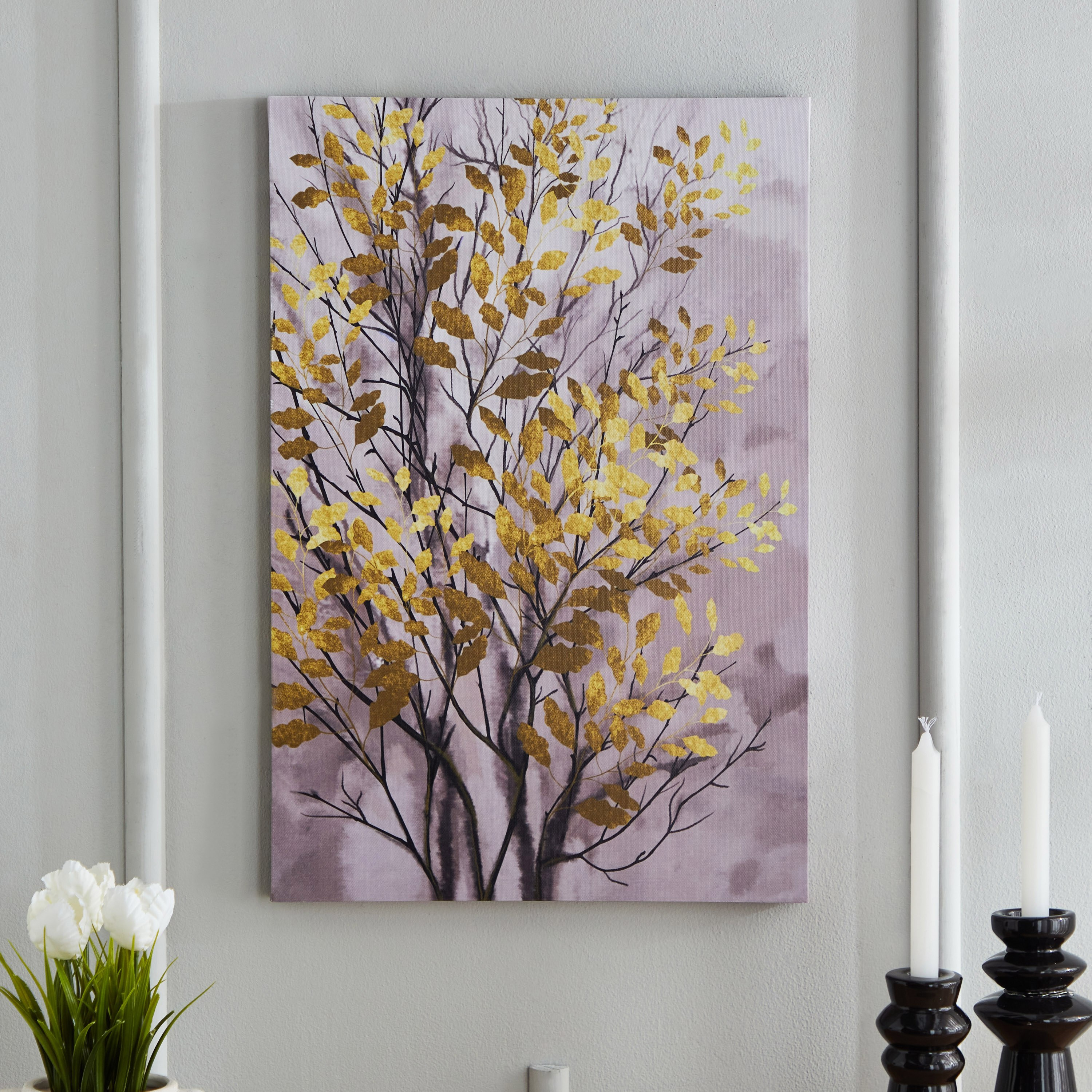 زينة حائط كانفاس بطبعات من أيكا - 40x60x2.5 سم-hbxhomeware-hbxdecorandfurnishings-image-2