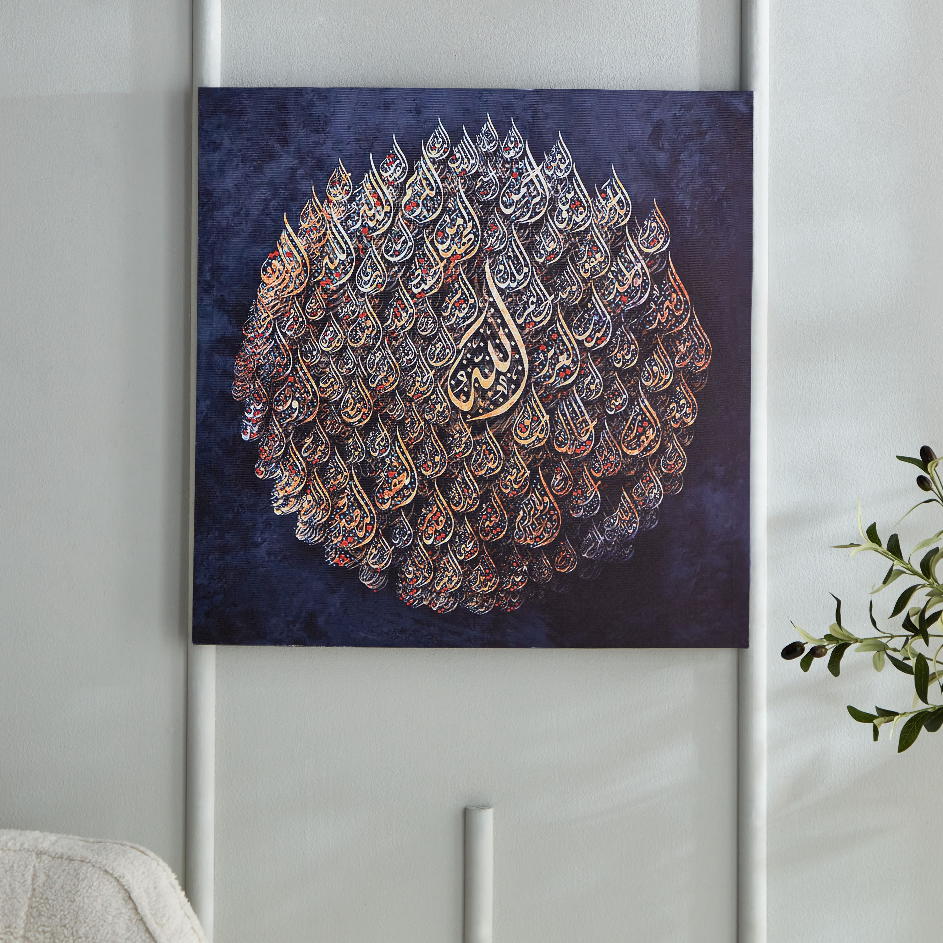 زينة حائط كانفاس بطبعات من أيكا - 60x60x2.5 سم-hbxhomeware-hbxdecorandfurnishings-image-2