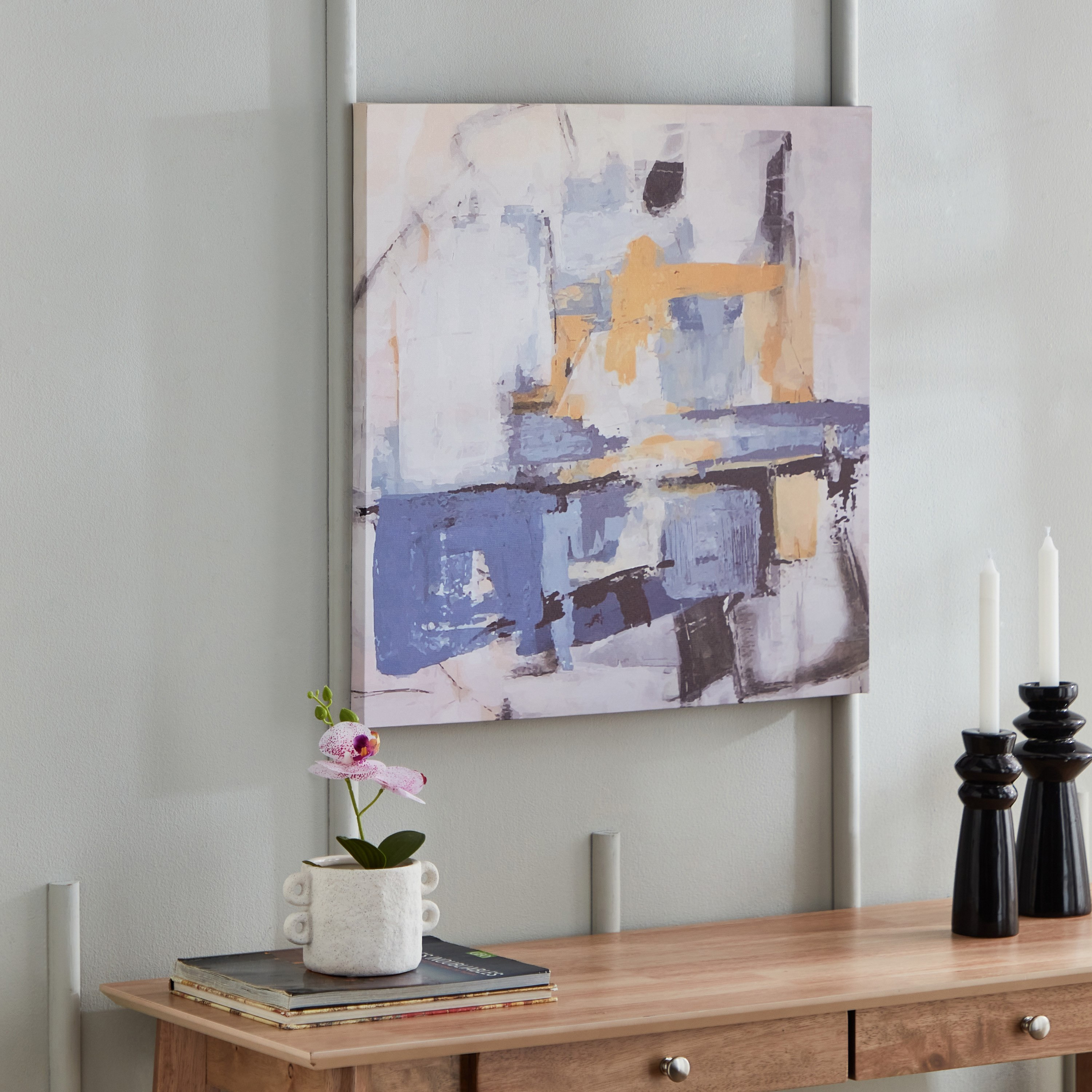 زينة حائط كانفاس مؤطرة بطبعات من أيكا- 60x60x2.5 سم-hbxhomeware-hbxdecorandfurnishings-image-1
