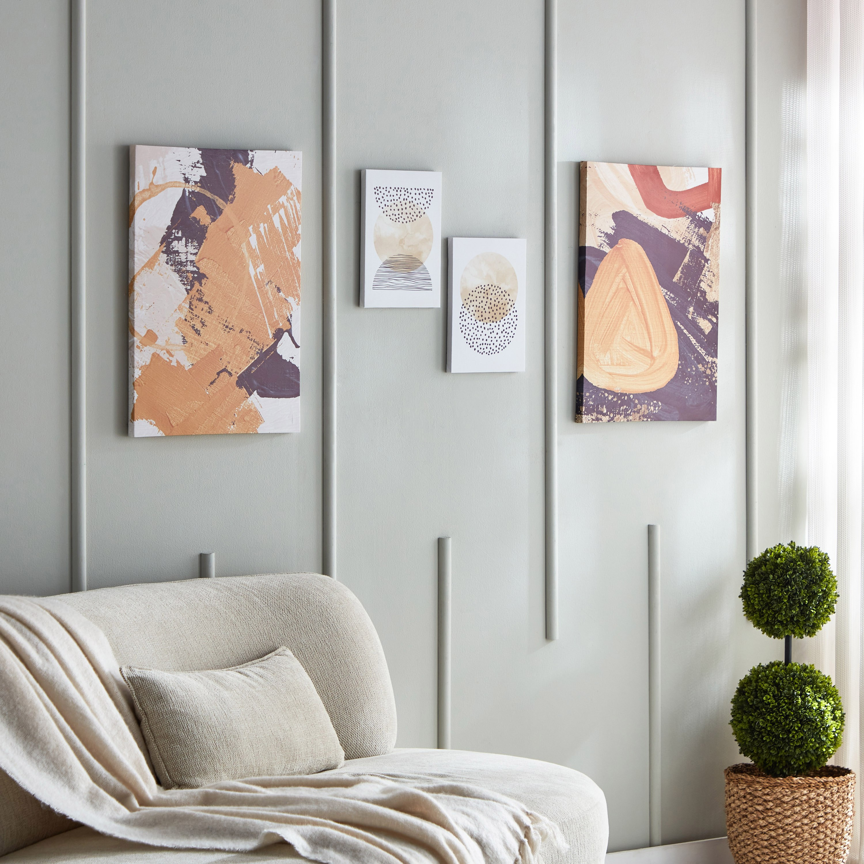 زينة حائط كانفاس بطبعات قطعتين من آيكا - 20x30x1.8 سم-hbxhomeware-hbxdecorandfurnishings-image-5
