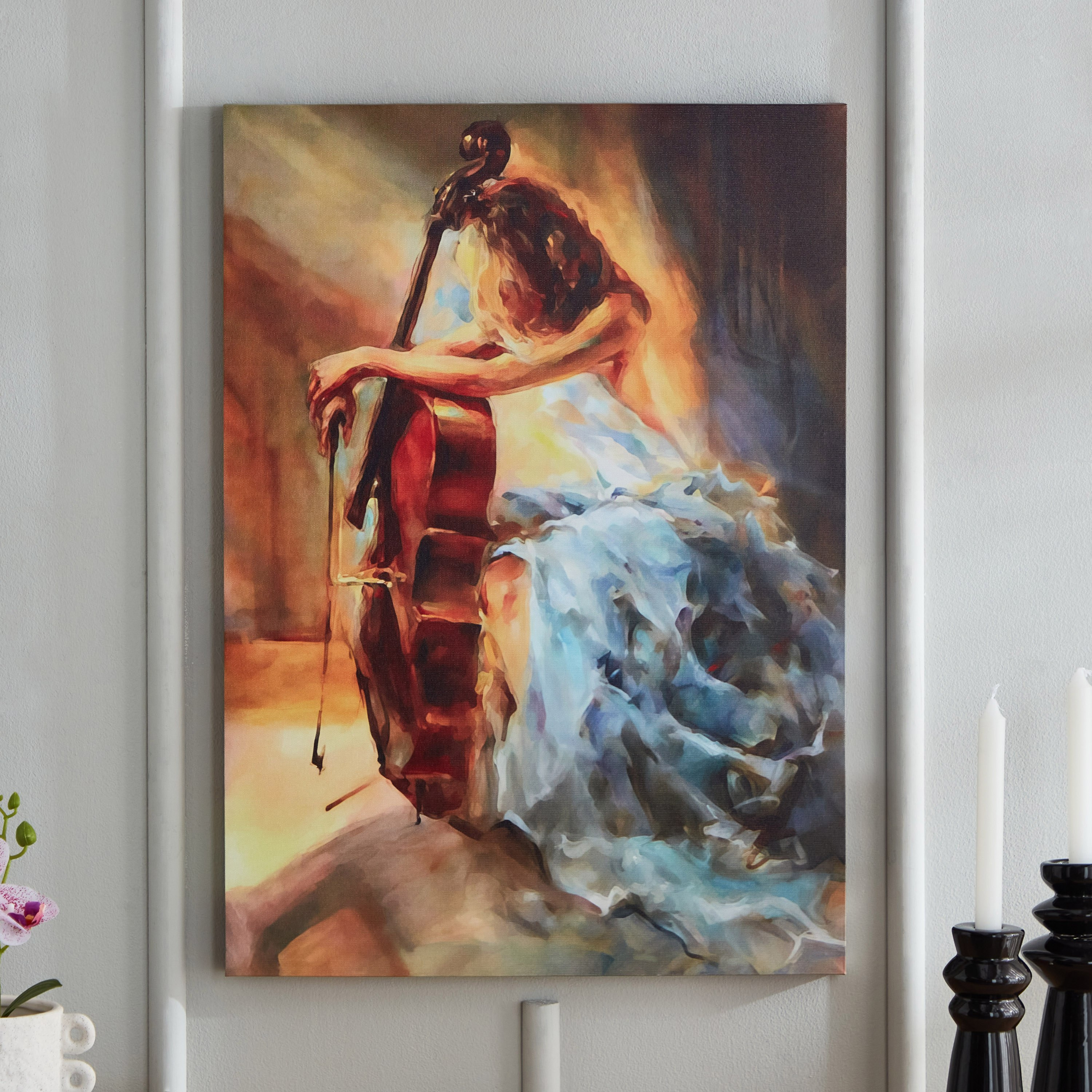 زينة حائط كانفاس بطبعات من آيكا - 50x70x2.5 سم-hbxhomeware-hbxdecorandfurnishings-image-2