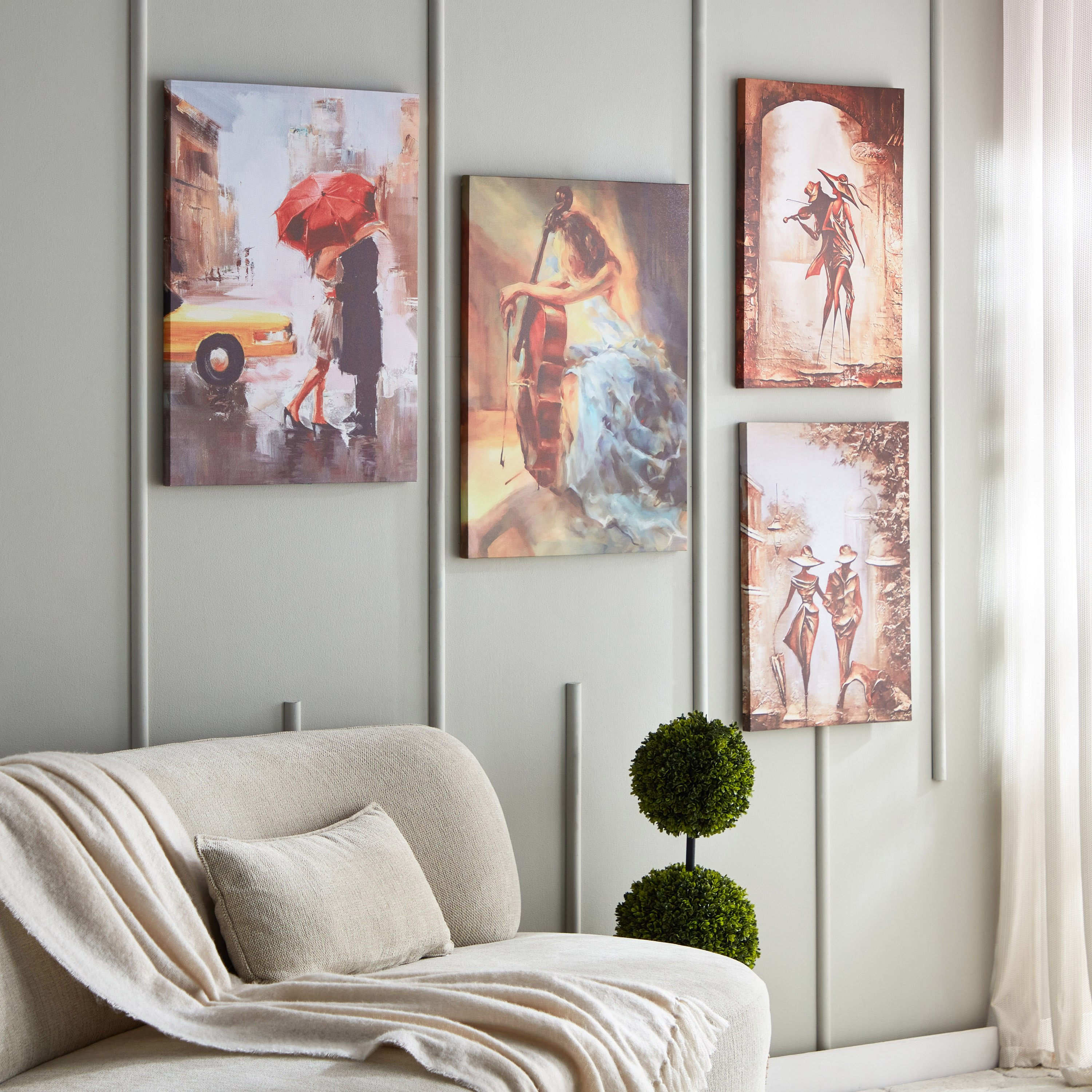 زينة حائط كانفاس بطبعات من آيكا - 50x70x2.5 سم-hbxhomeware-hbxdecorandfurnishings-image-5