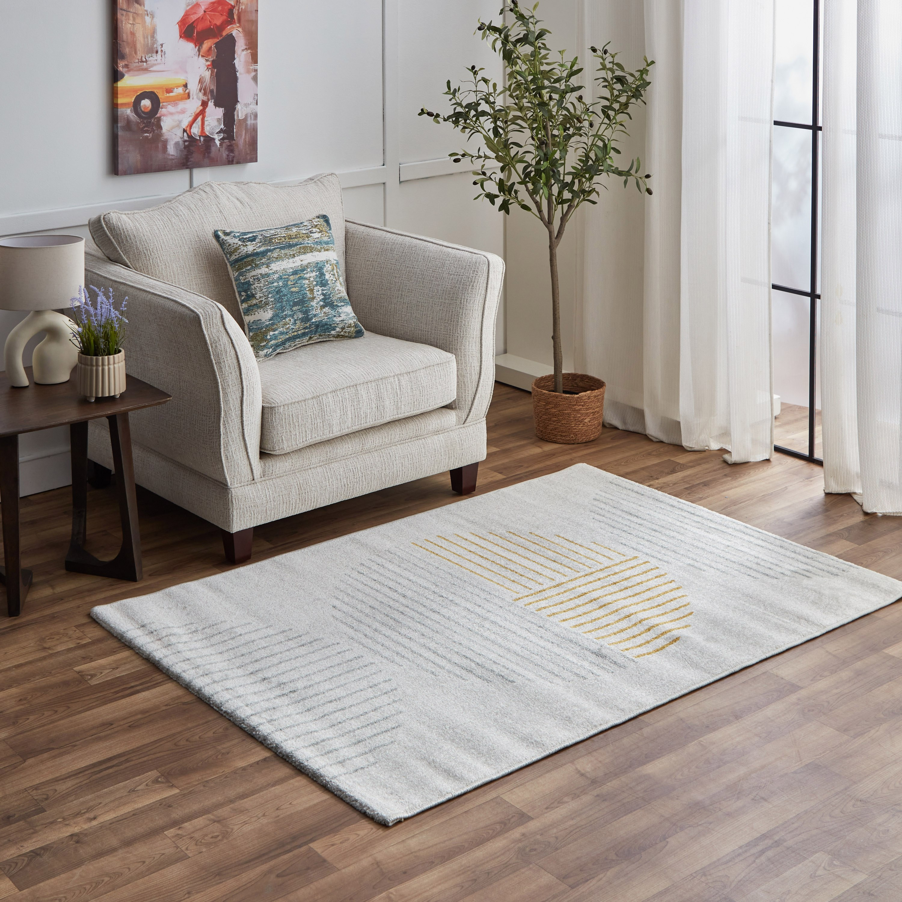 سجادة بولي بروبيلين مقاومة للانزلاق دايزي من جيوفاني - 120x170 سم-hbxdecorandfurnishings-floorcoverings-rugs-image-1