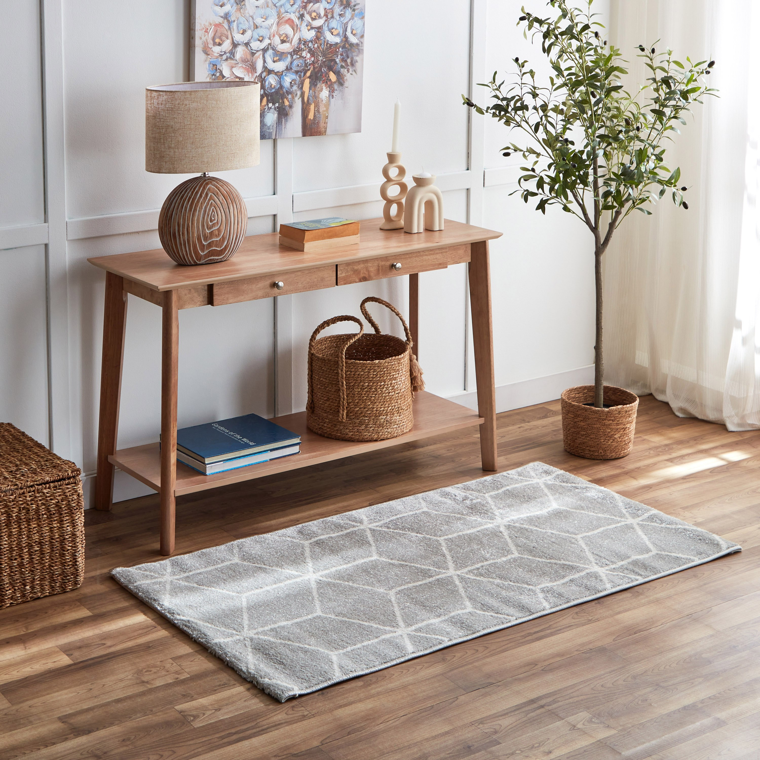 سجادة بولي بروبيلين مقاومة للانزلاق من ستانفورد هيكسا - 80x150 سم-hbxdecorandfurnishings-floorcoverings-rugs-image-1