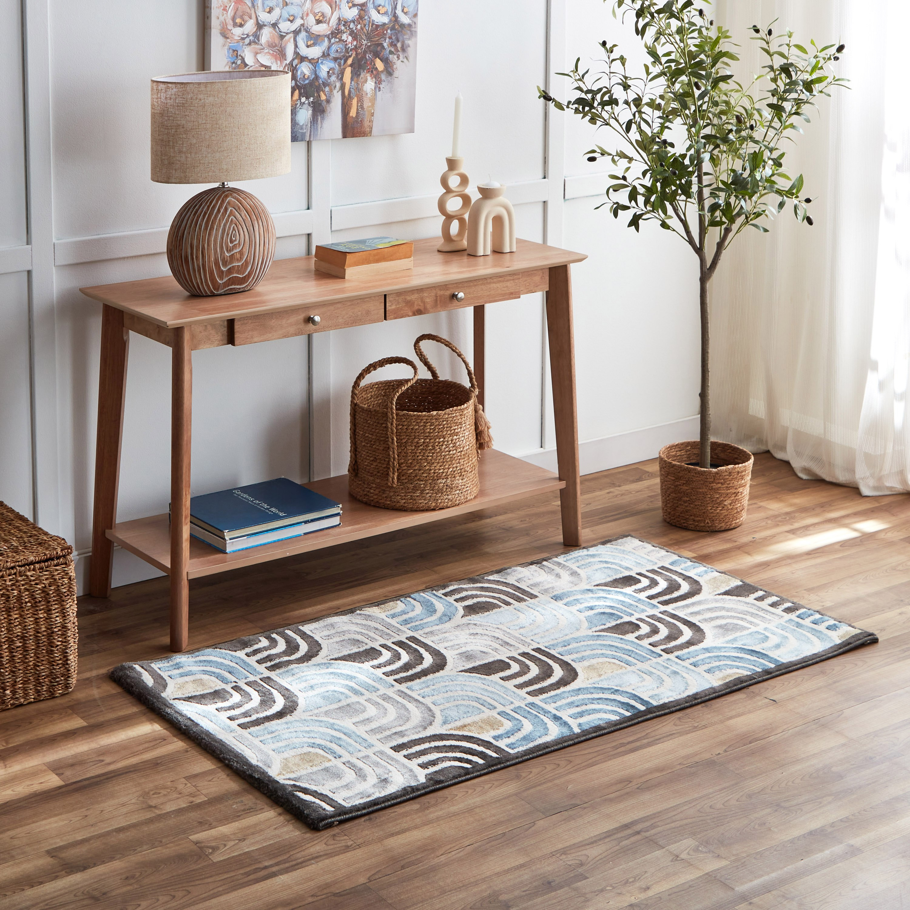 سجادة بولي بروبيلين مقاومة للانزلاق من كاستيلو فايب - 80x150 سم-hbxdecorandfurnishings-floorcoverings-rugs-image-1