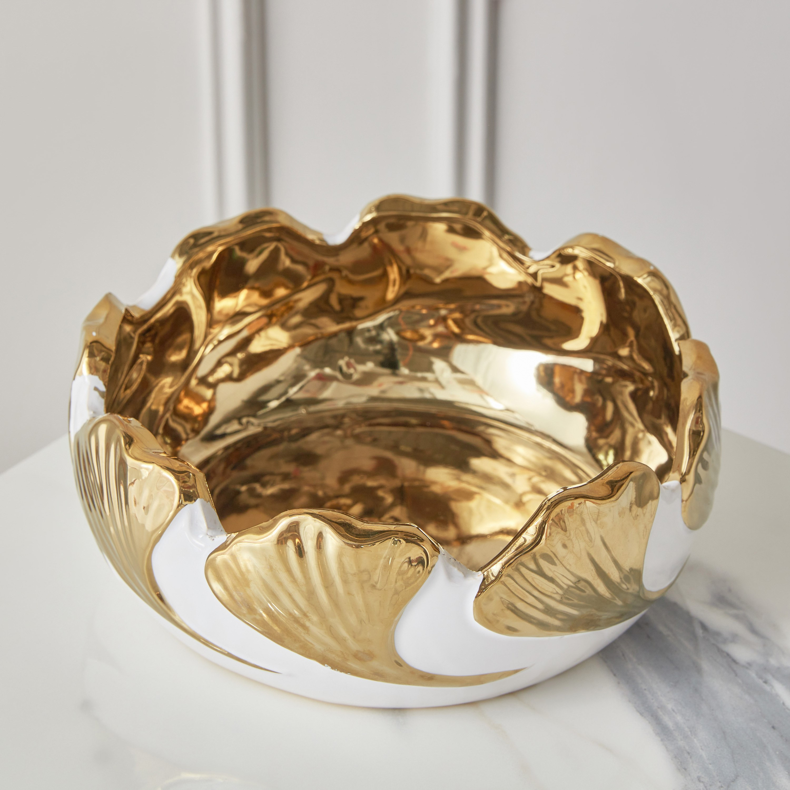 Castil Ceramic Gingko Decorative Bowl - 24x24x9.5 cm-PROMO_HB_AE_B1G1_250925-image-3