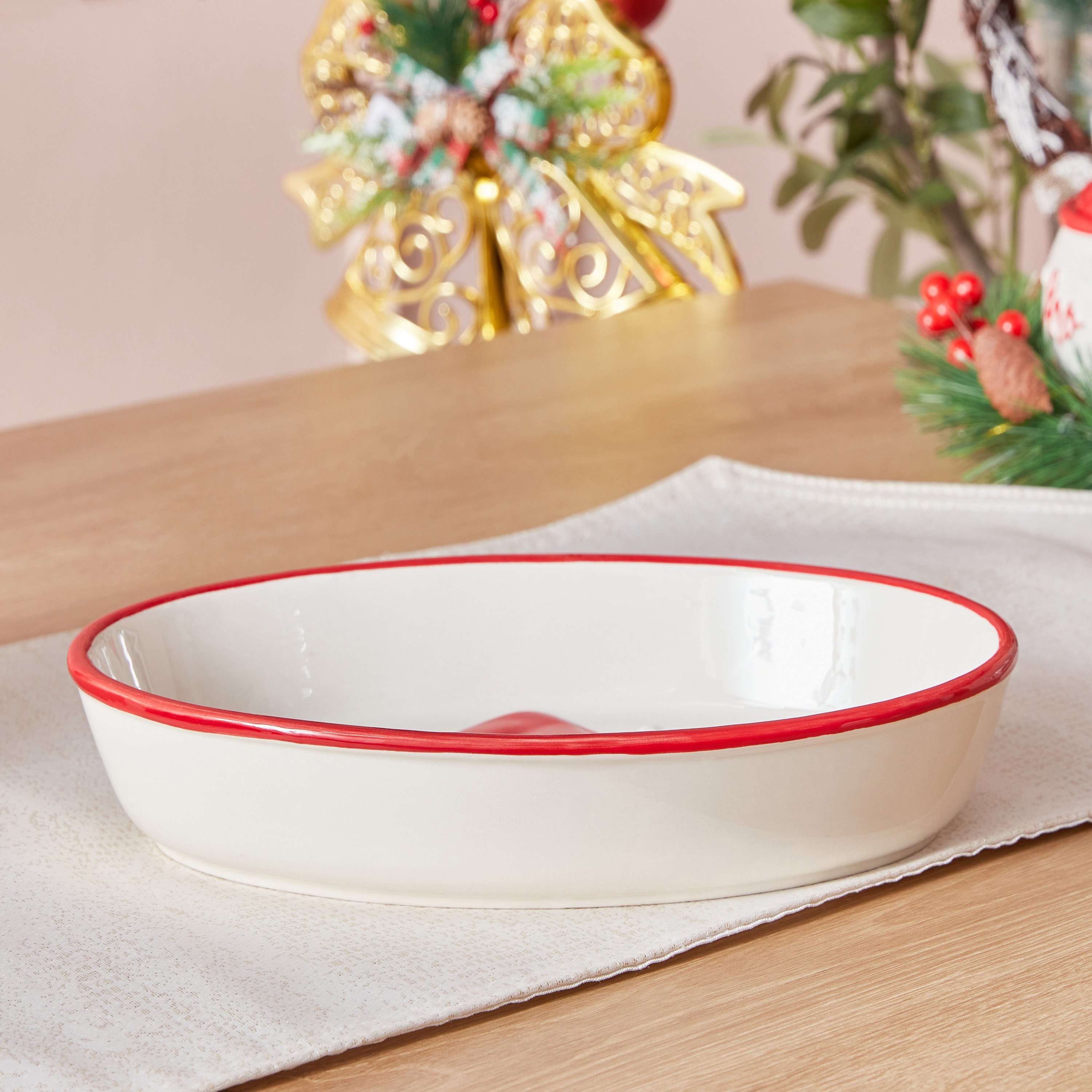 صحن سيراميك للكريسماس من بلوفيك - 29x18x5 سم-hbxhomeware-hbxkitchen-image-2