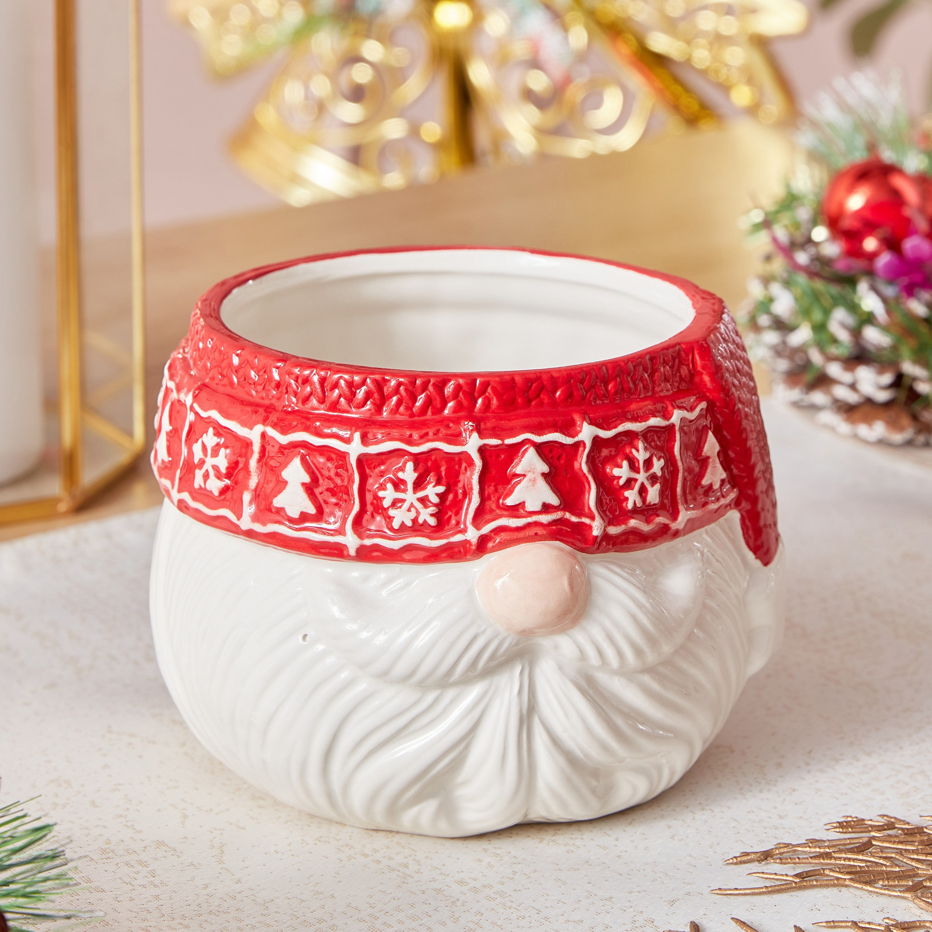 إناء سيراميك للكريسماس من بلوفيك - 13.5x10.5x14 سم-hbxhomeware-hbxkitchen-image-1