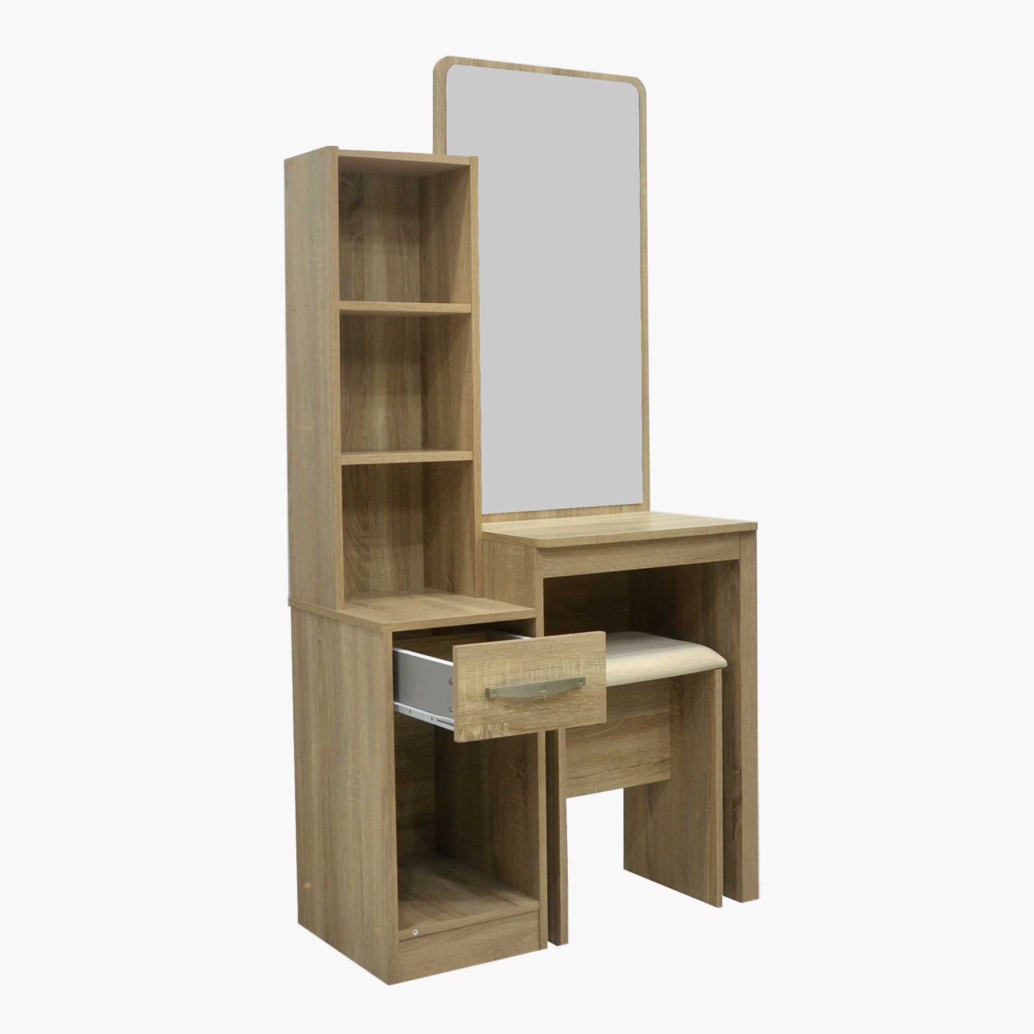 طاولة تزيين مع مرآة ومقعد - كولتورب بلس من موڤو-hbxfurniture-bedroom-dressersandmirrors-image-3