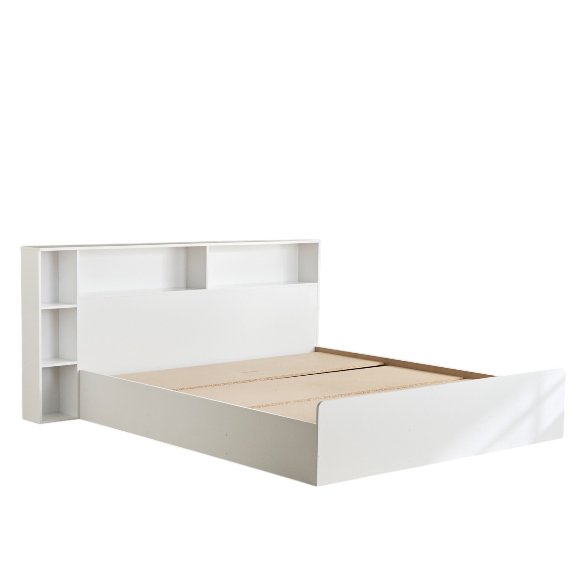 Movo Kulltorp Shelva King Bed with Side Storage - 180x200 cm-hbxfurniture-bedsandbedsets-beds-king-image-7