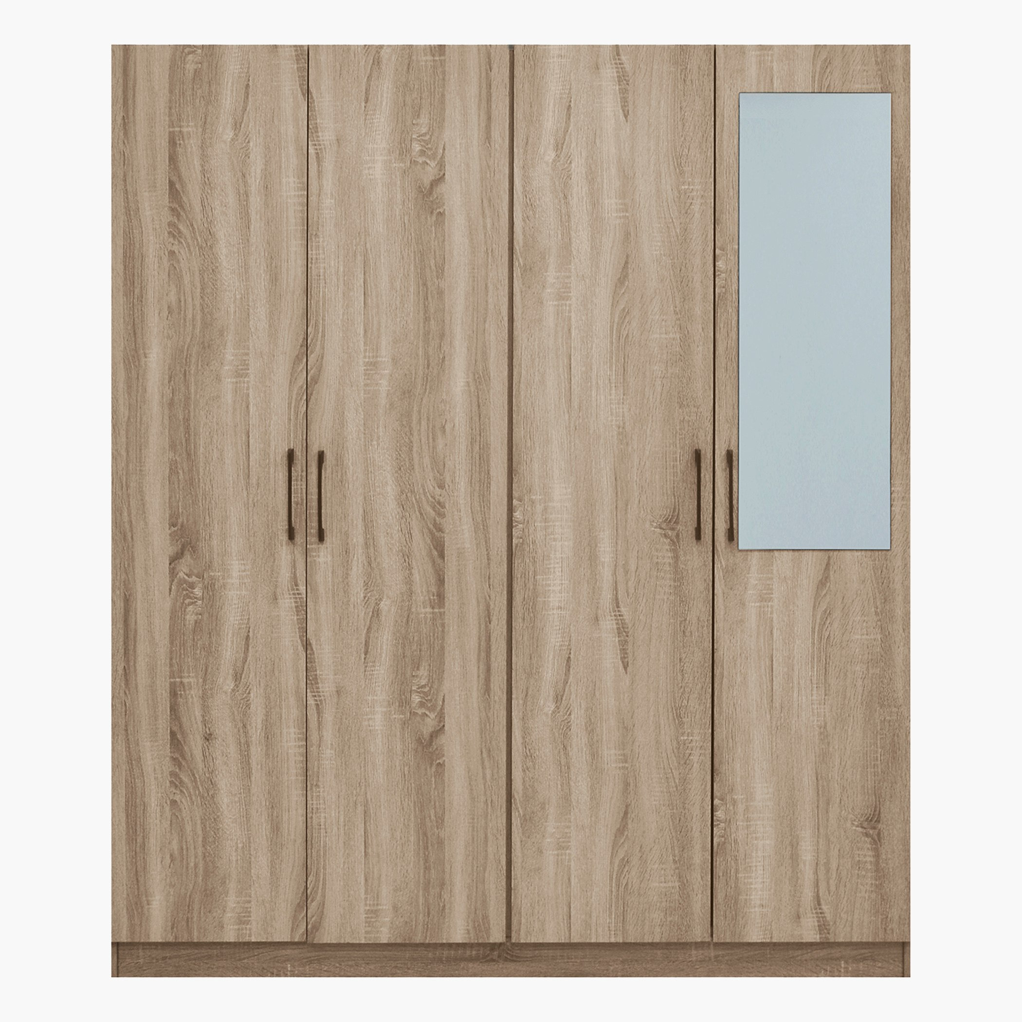 خزانة ملابس 4 أبواب مع مرآة ودرج بقفل - أواسيس كامبريدج من موڤو-hbxfurniture-wardrobes-image-2