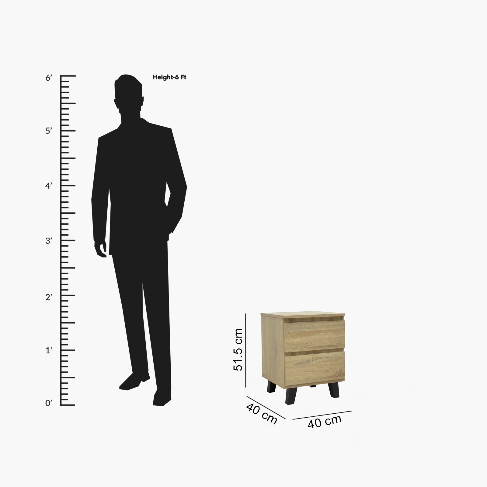 طاولة سرير جانبية بدرجين مع أرجل - كولتورب بلس من موڤو-hbxfurniture-bedroom-nightstands-image-9
