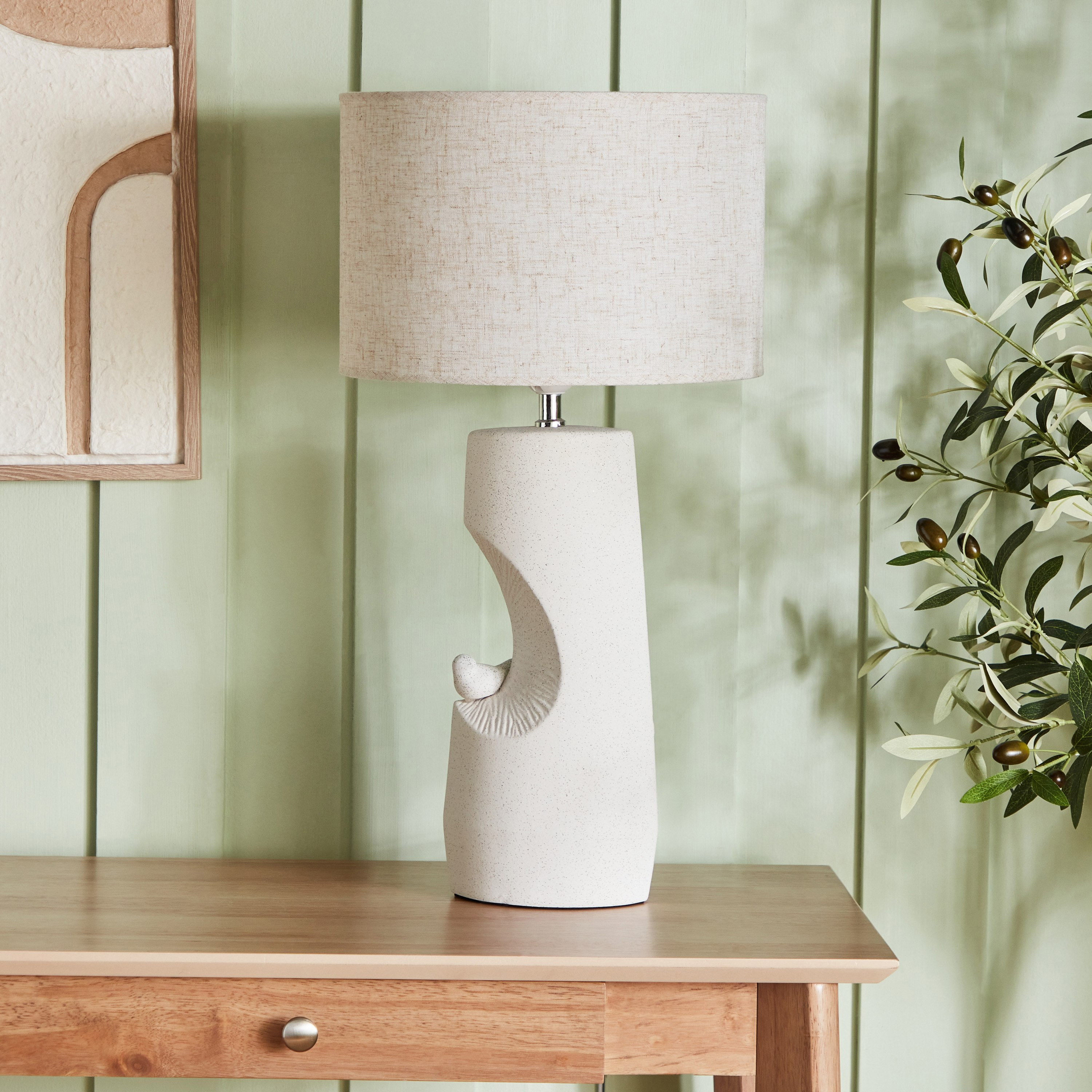 مصباح طاولة سيراميك بتصميم طائر من تيودور - 29x29x56 سم-hbxlivingroom-lighting-tablelamps-image-2