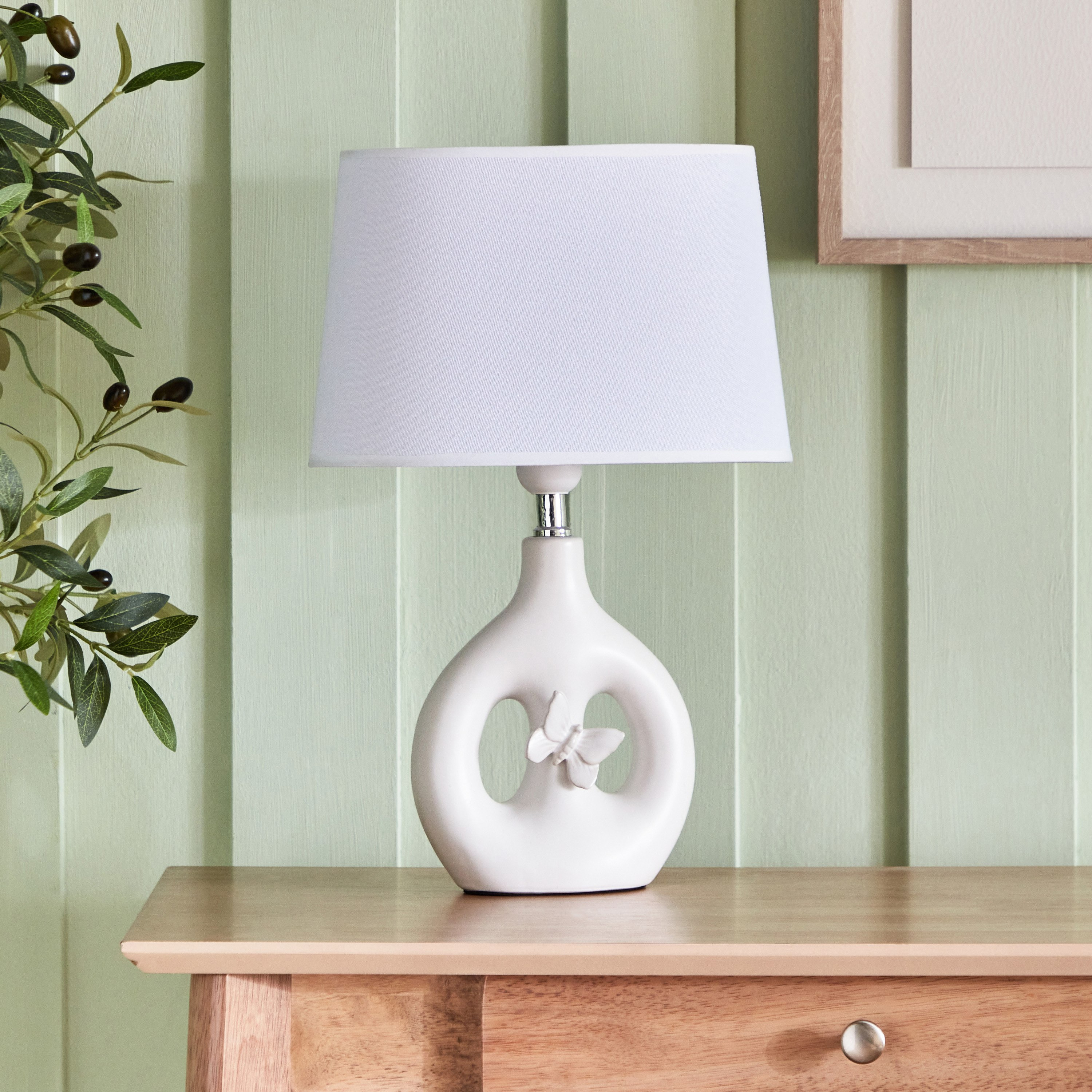 مصباح طاولة سيراميك تصميم فراشة من تيودور- 27.5x19.5x41.5 سم-hbxlivingroom-lighting-tablelamps-image-2