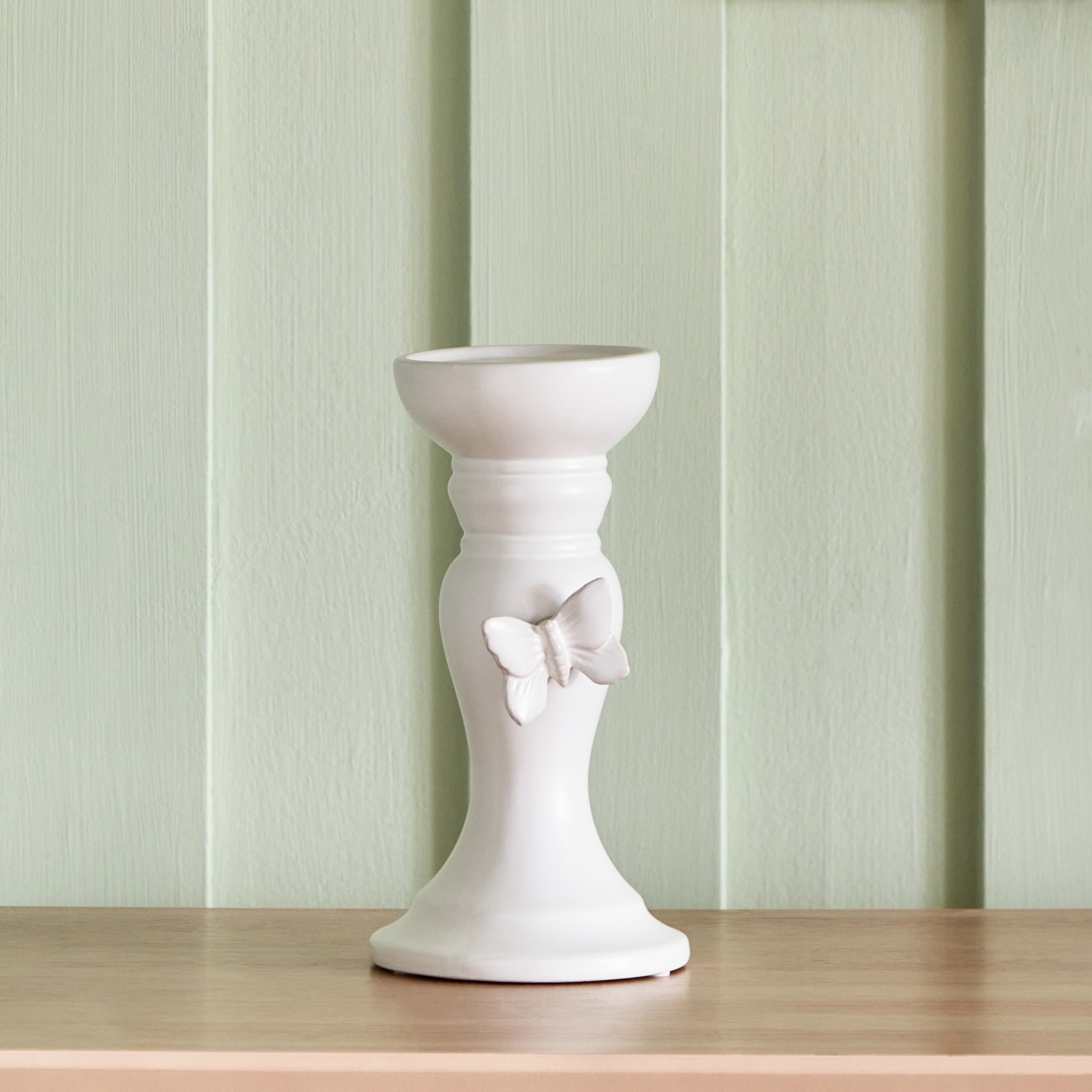Tudor Ceramic Butterfly Candleholder - 12x12x22 cm-hbxlivingroom-decorandaccessories-candleholders-image-2