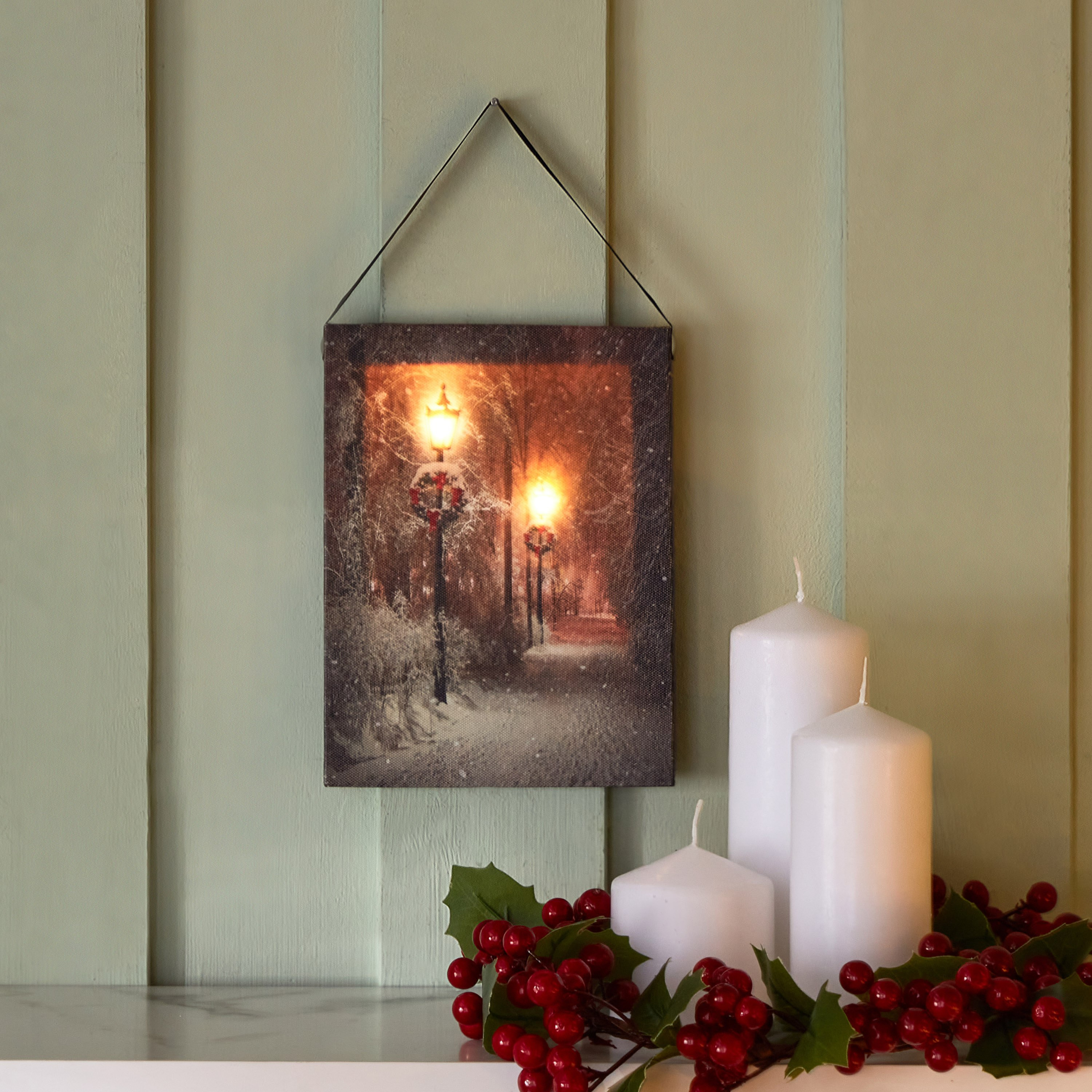 لوحة كانفاس فانوس مضيء شامدول من بلوفيك- 15x1.80x20 سم-hbxhomeware-hbxdecorandfurnishings-image-1
