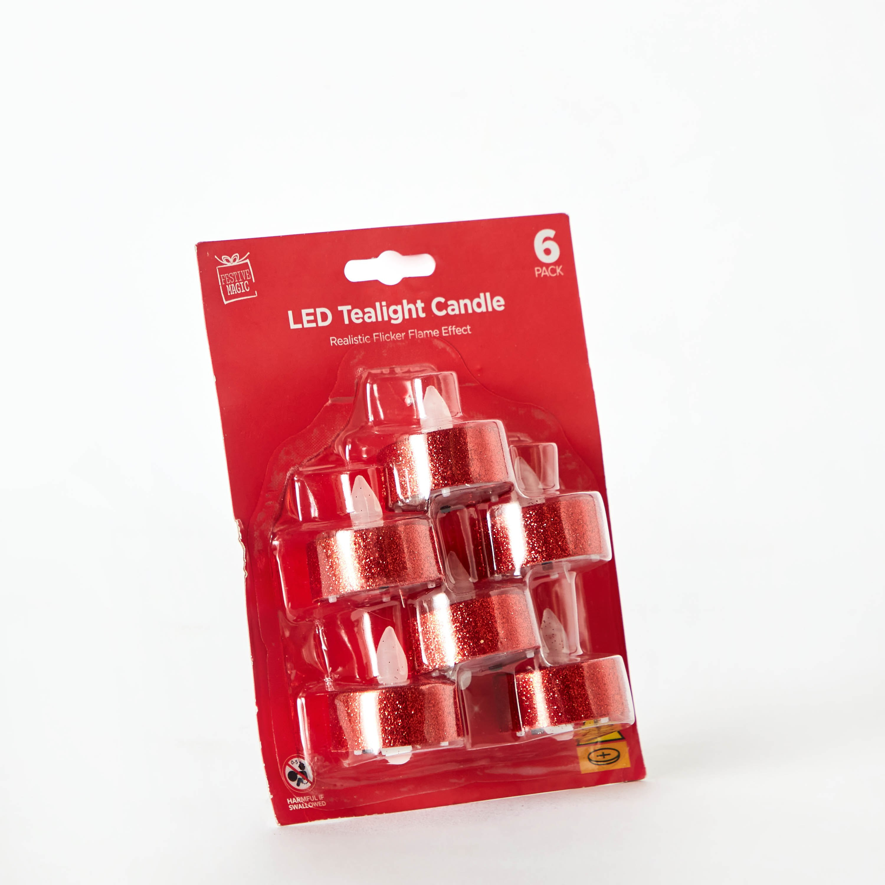 Blovec 6-Piece Glitter Shiny LED Tealight Candle Set - 3.8x3.8x5.5 cm-PROMO_HB_AE_B1G1_250925-image-5