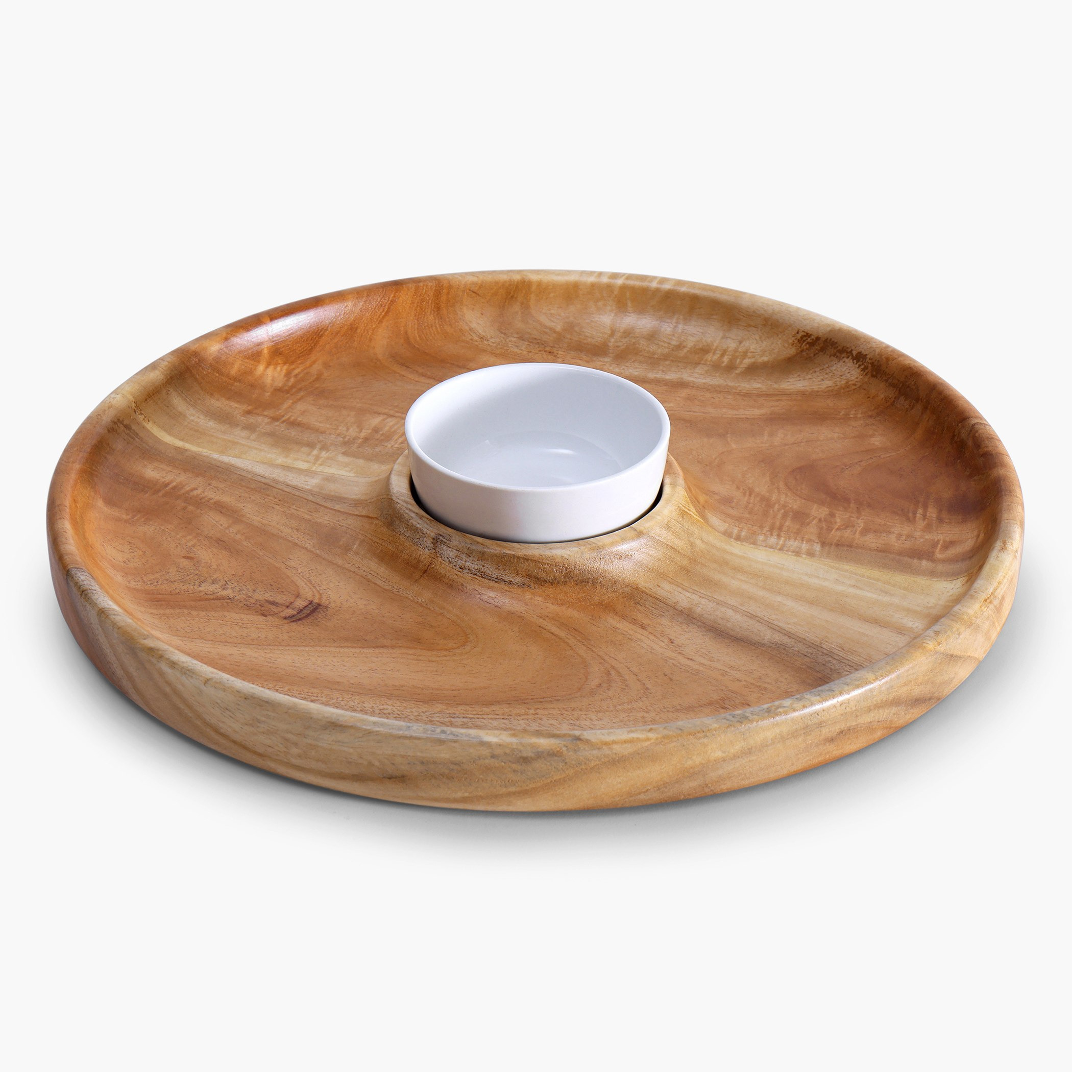 Albero Round Platter with Ceramic Bowl - 30x5.5 cm-hbxdecorandfurnishings-tabletop-serveware-image-2